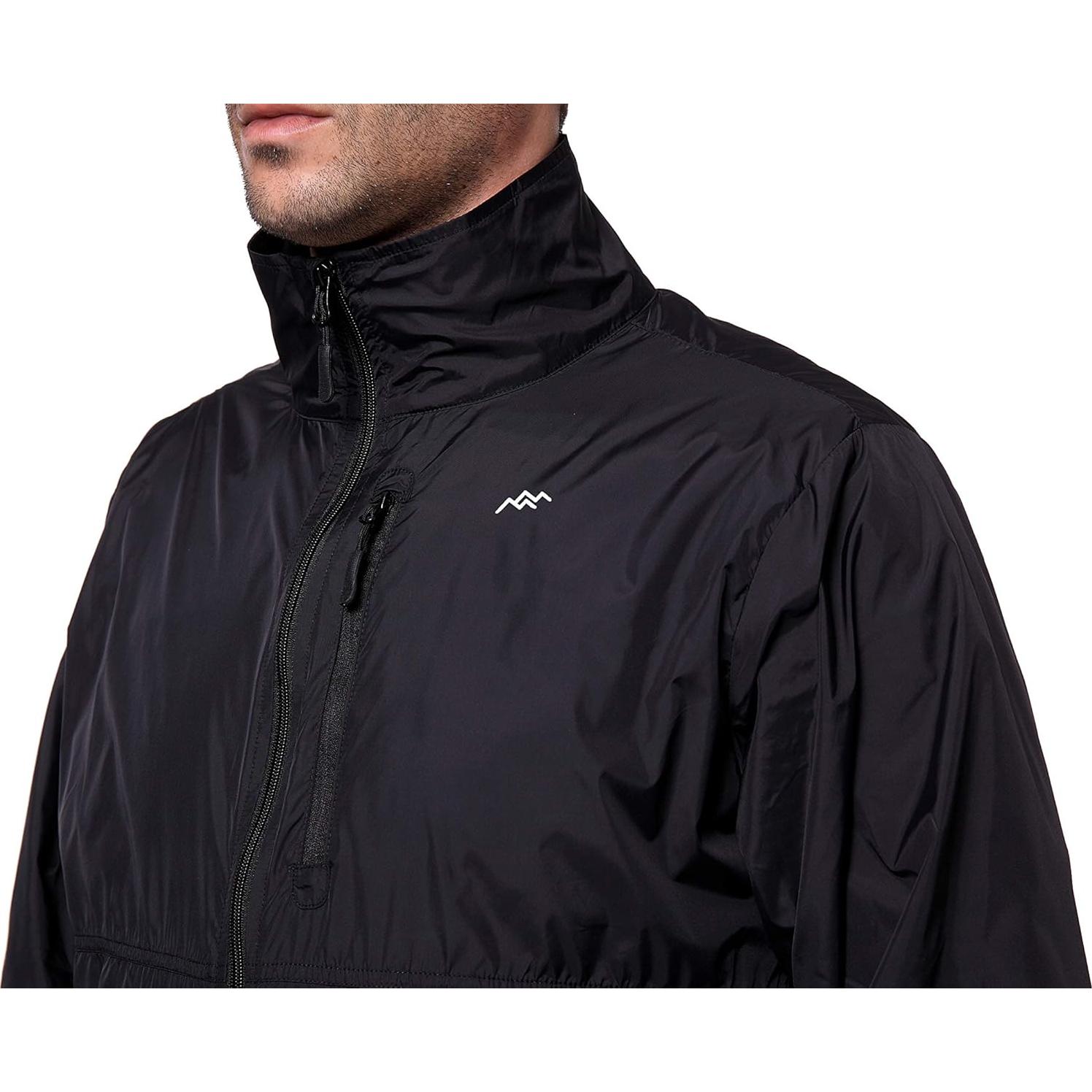 Chaqueta Impermeable Ligera Plegable Trailsid para Hombres - Mediana