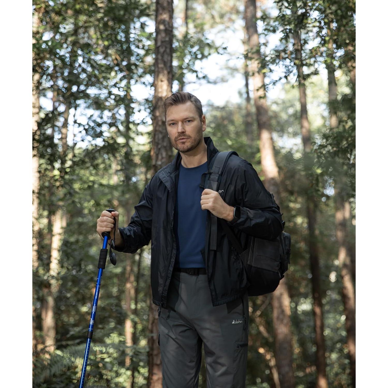 Chaqueta Impermeable Ligera Plegable Trailsid para Hombres - Mediana