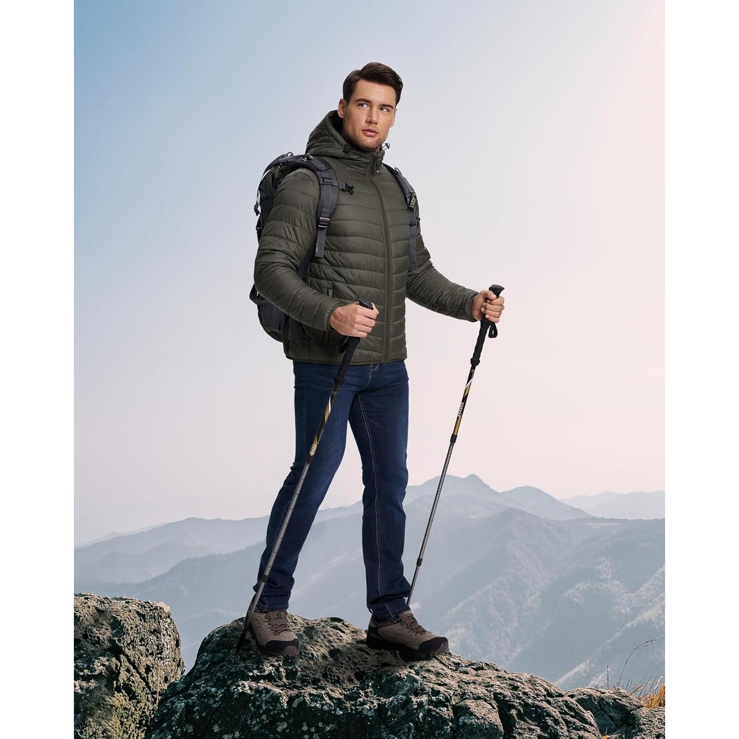 Chaqueta de invierno acolchada 33,000ft para hombre 3X-Large verde