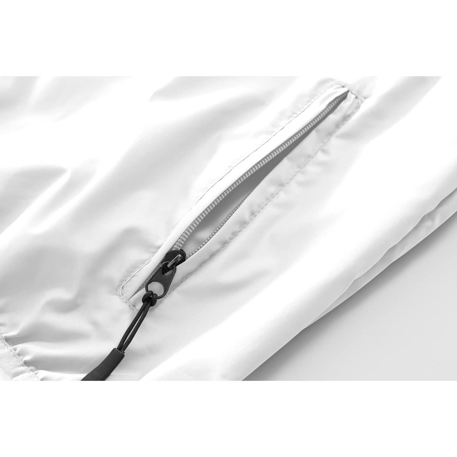 Chaqueta Impermeable Ligera Spmor para Hombre XX-Large Blanca