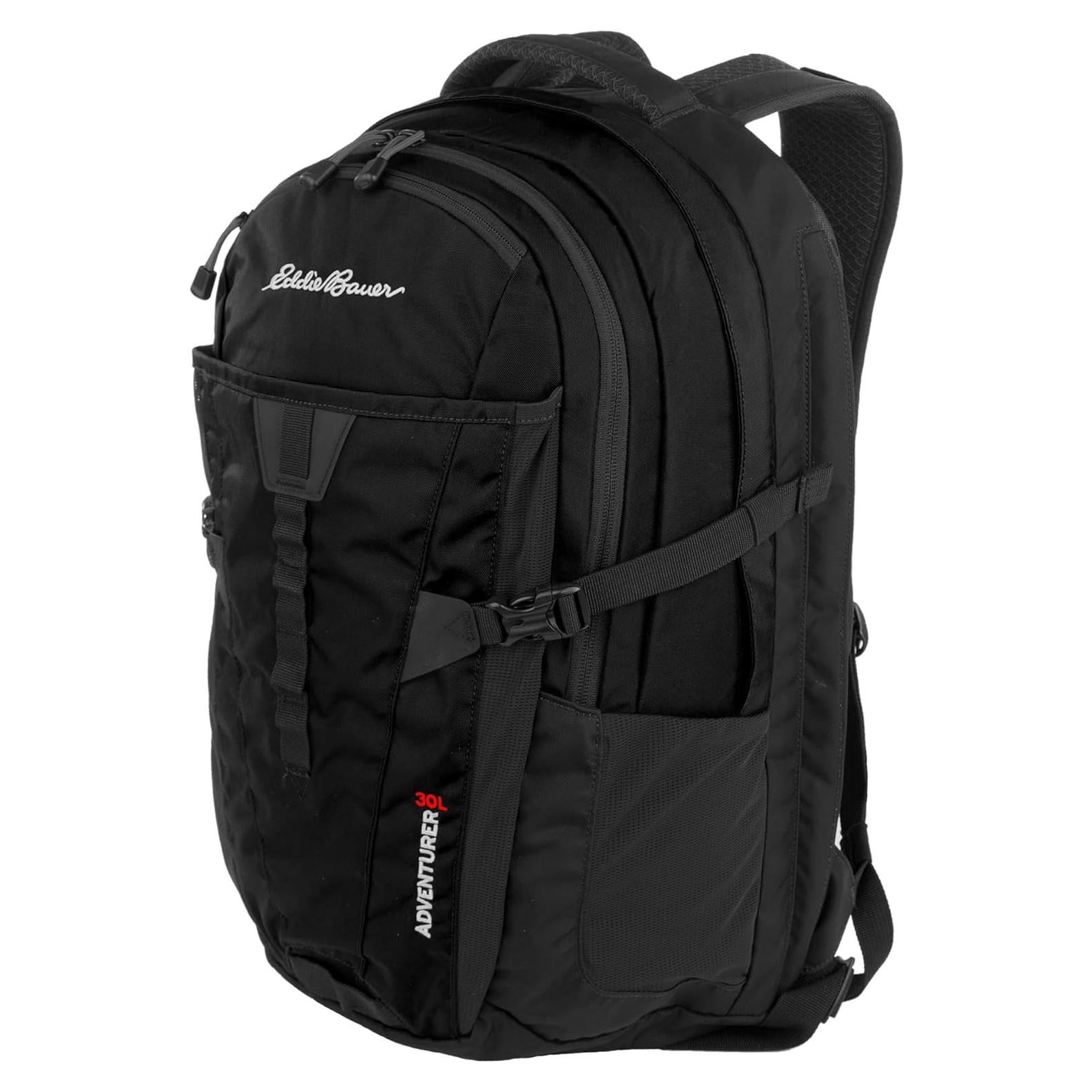 Mochila Eddie Bauer Aventurero 30L Negra con Compartimentos