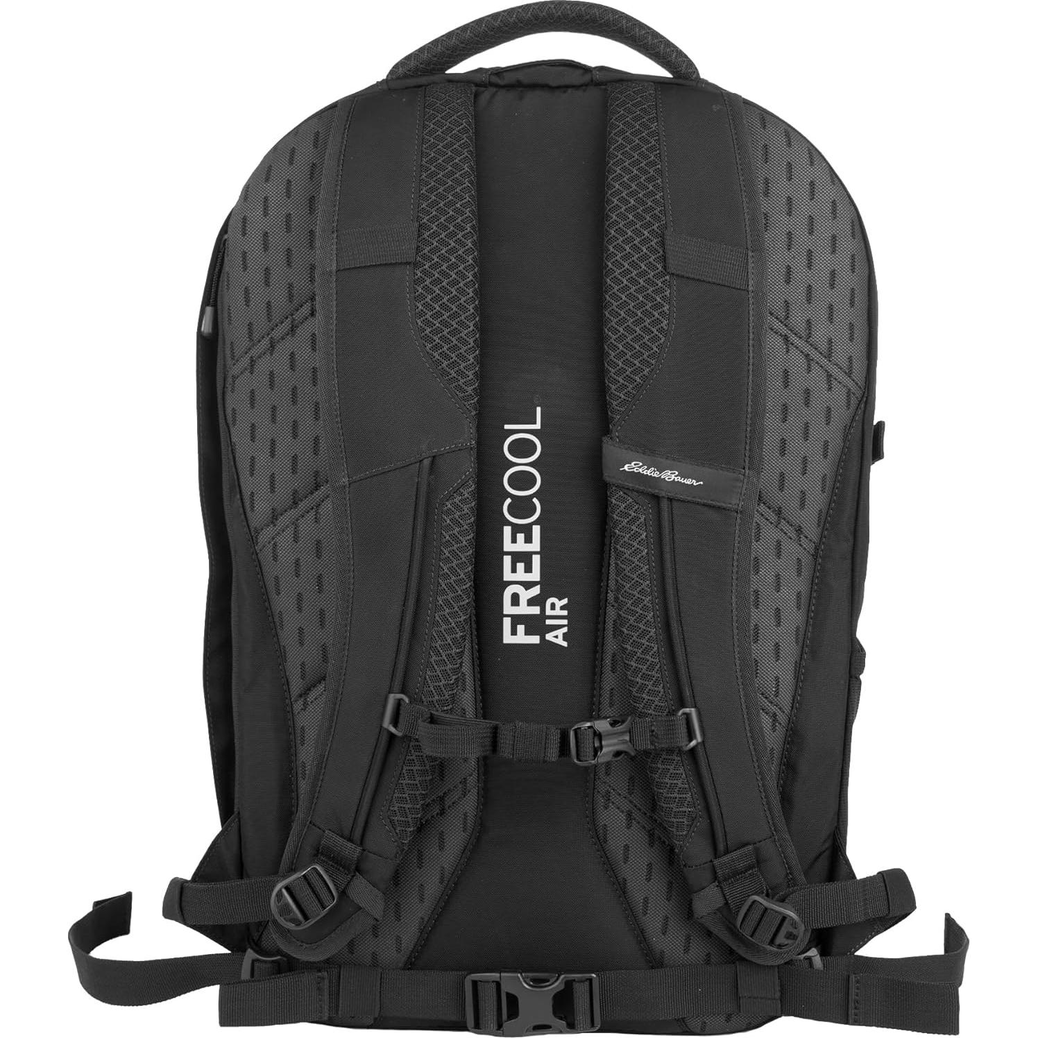 Mochila Eddie Bauer Aventurero 30L Negra con Compartimentos