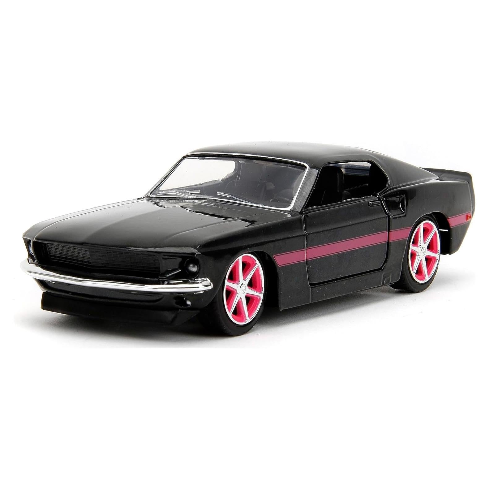 Coche de Metal 1:32 Jada Toys Ford Mustang Negro/Rosado