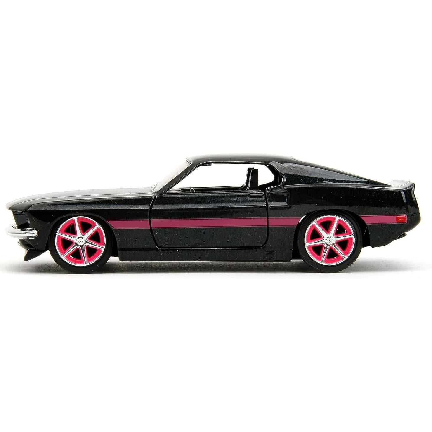 Coche de Metal 1:32 Jada Toys Ford Mustang Negro/Rosado