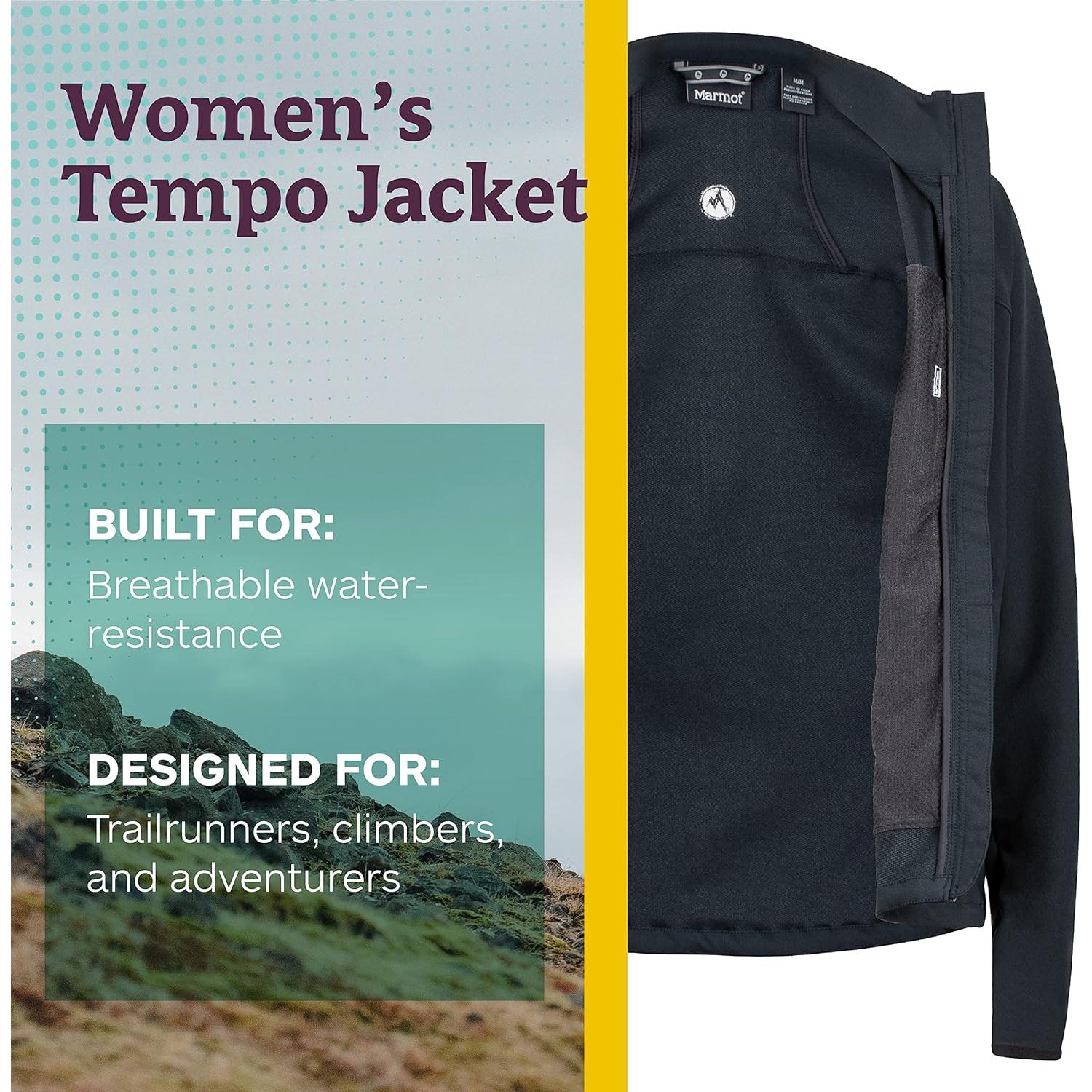 Chaqueta Soft-Shell para Mujeres Marmot Tempo Negra