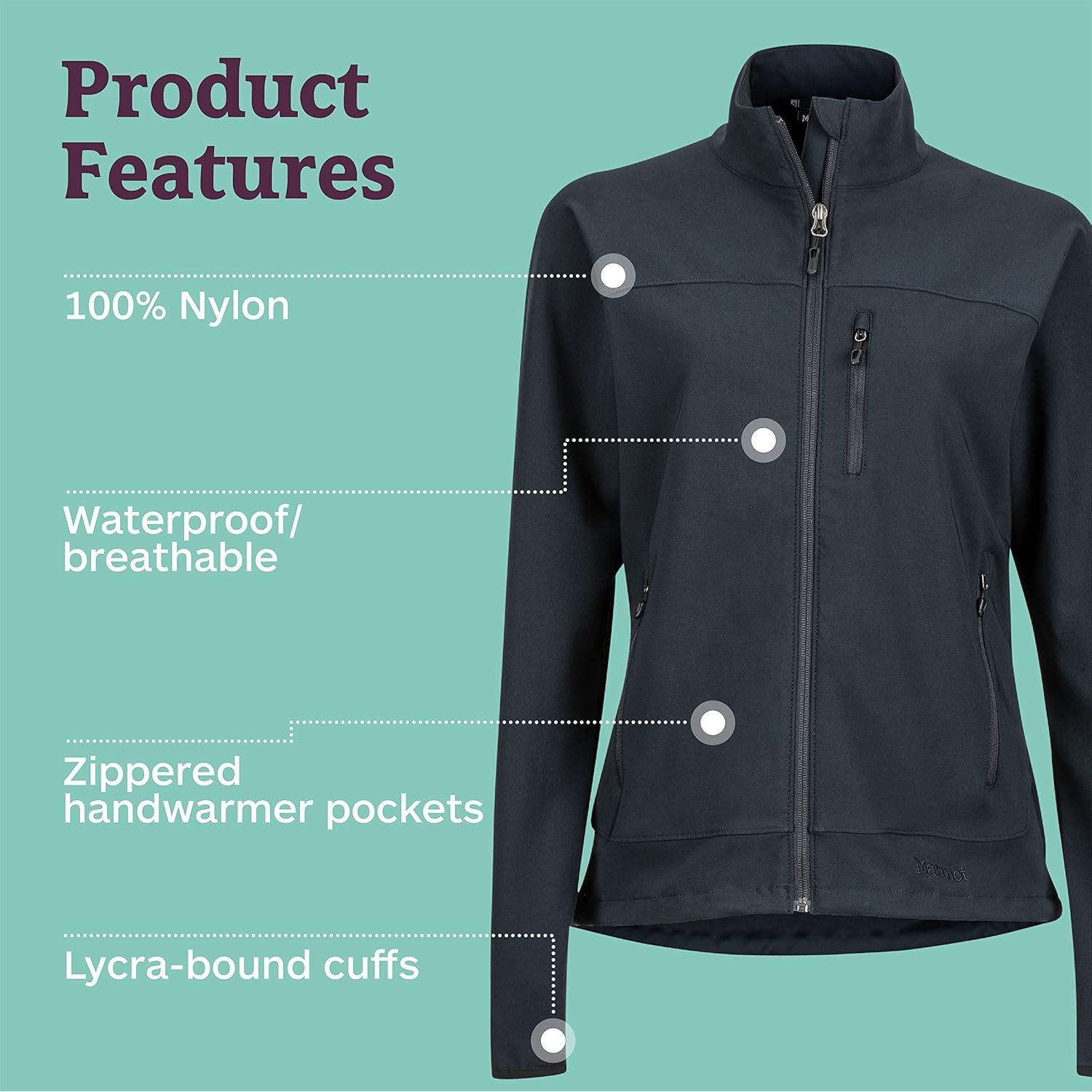 Chaqueta Soft-Shell para Mujeres Marmot Tempo Negra