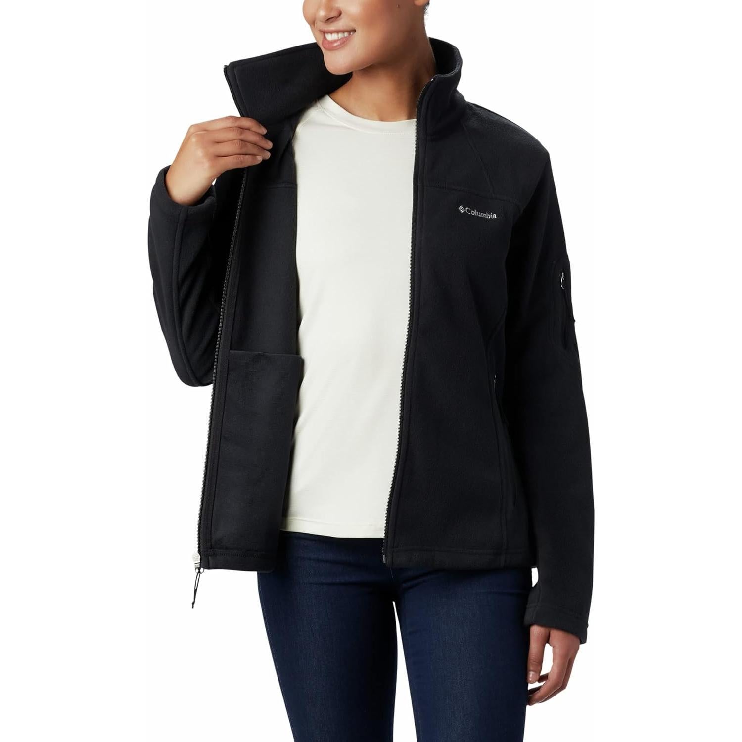 Chaqueta de Forro Polar Columbia para Mujeres X-Large Negra