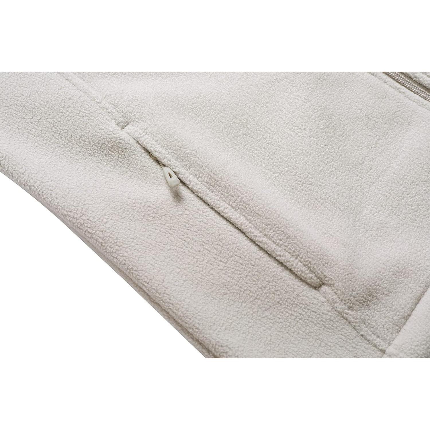 Chaqueta de Forro Polar Ligera GIMECEN para Mujeres Beige