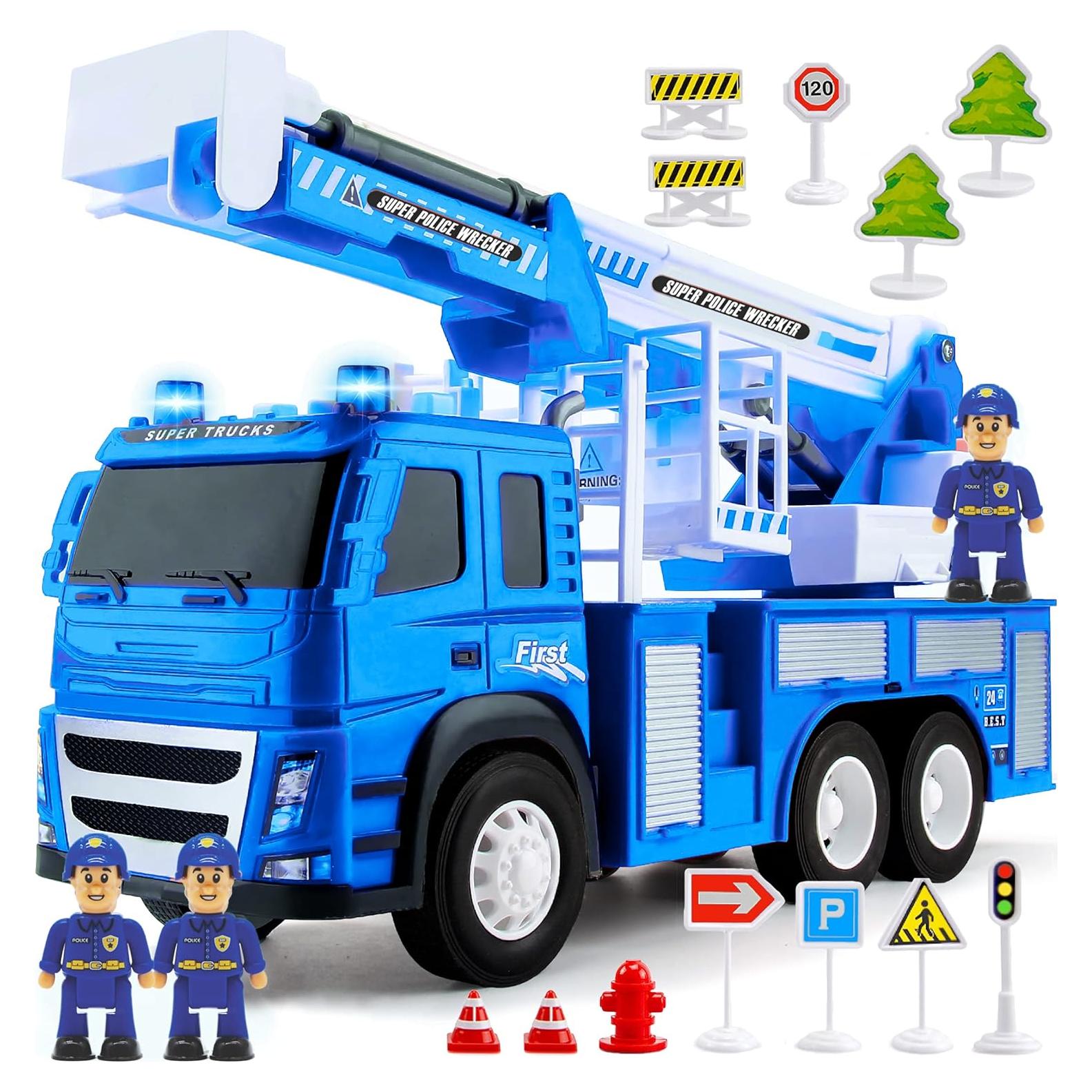 Camión de Bomberos MOBIUS con Escalera y Figuras