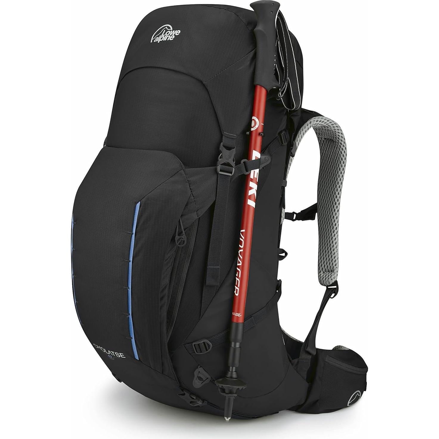 Cholatse Multi-Day Hiking Backpack, Cholatse 42:47 Liter, Large, Black