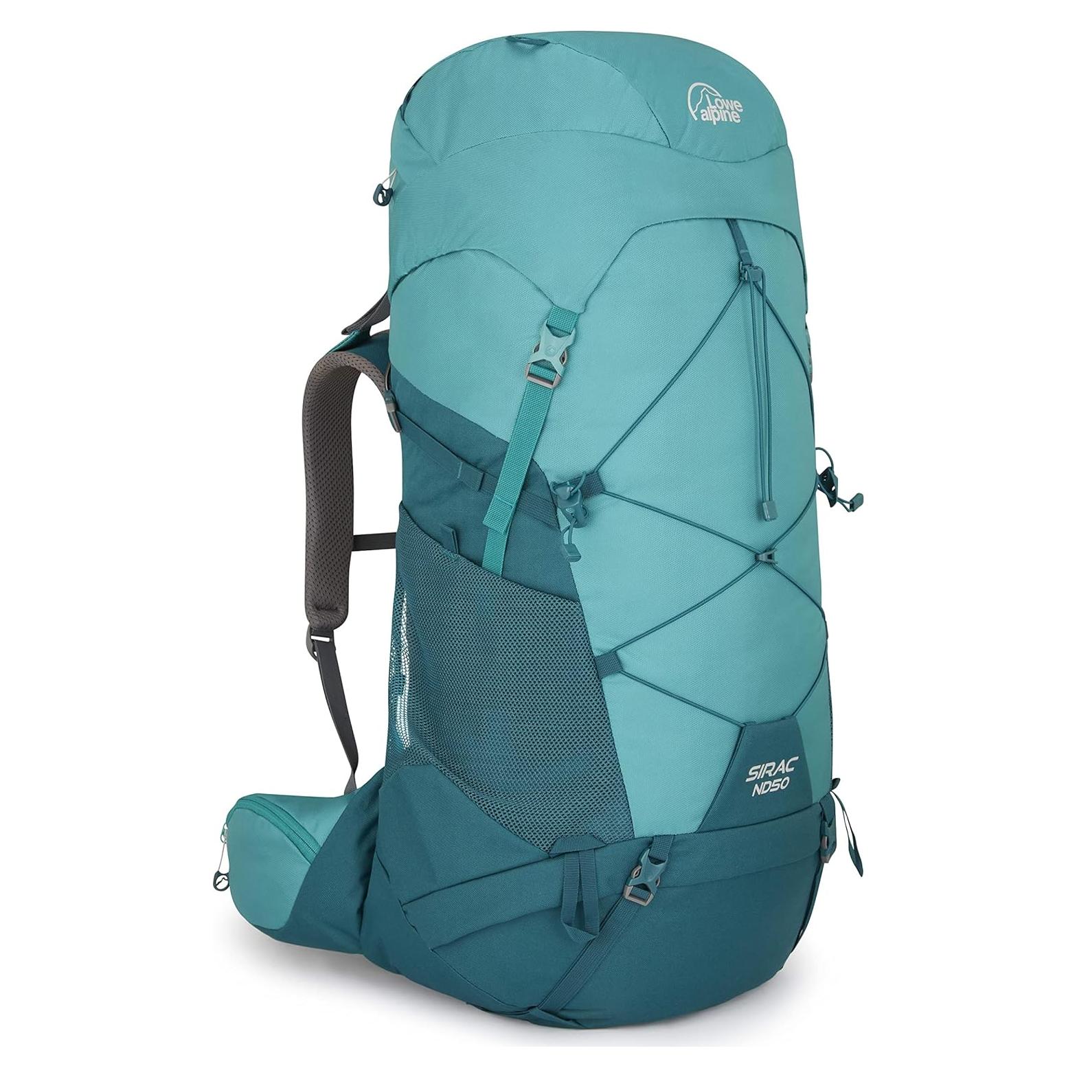 Lowe Alpine Womens Sirac ND Multi-Day Hiking Backpack, Sirac ND50 Liter, Sagano Green/Storm Green
