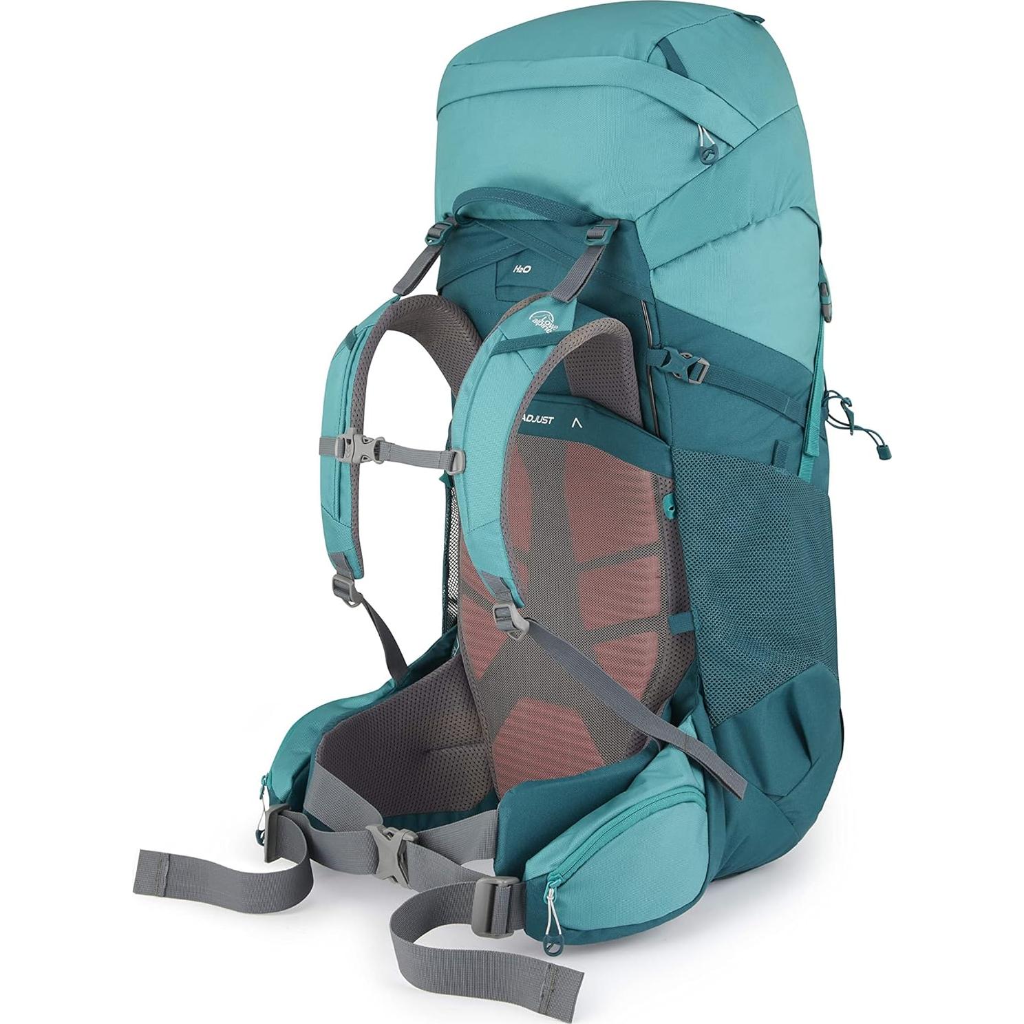 Lowe Alpine Womens Sirac ND Multi-Day Hiking Backpack, Sirac ND50 Liter, Sagano Green/Storm Green