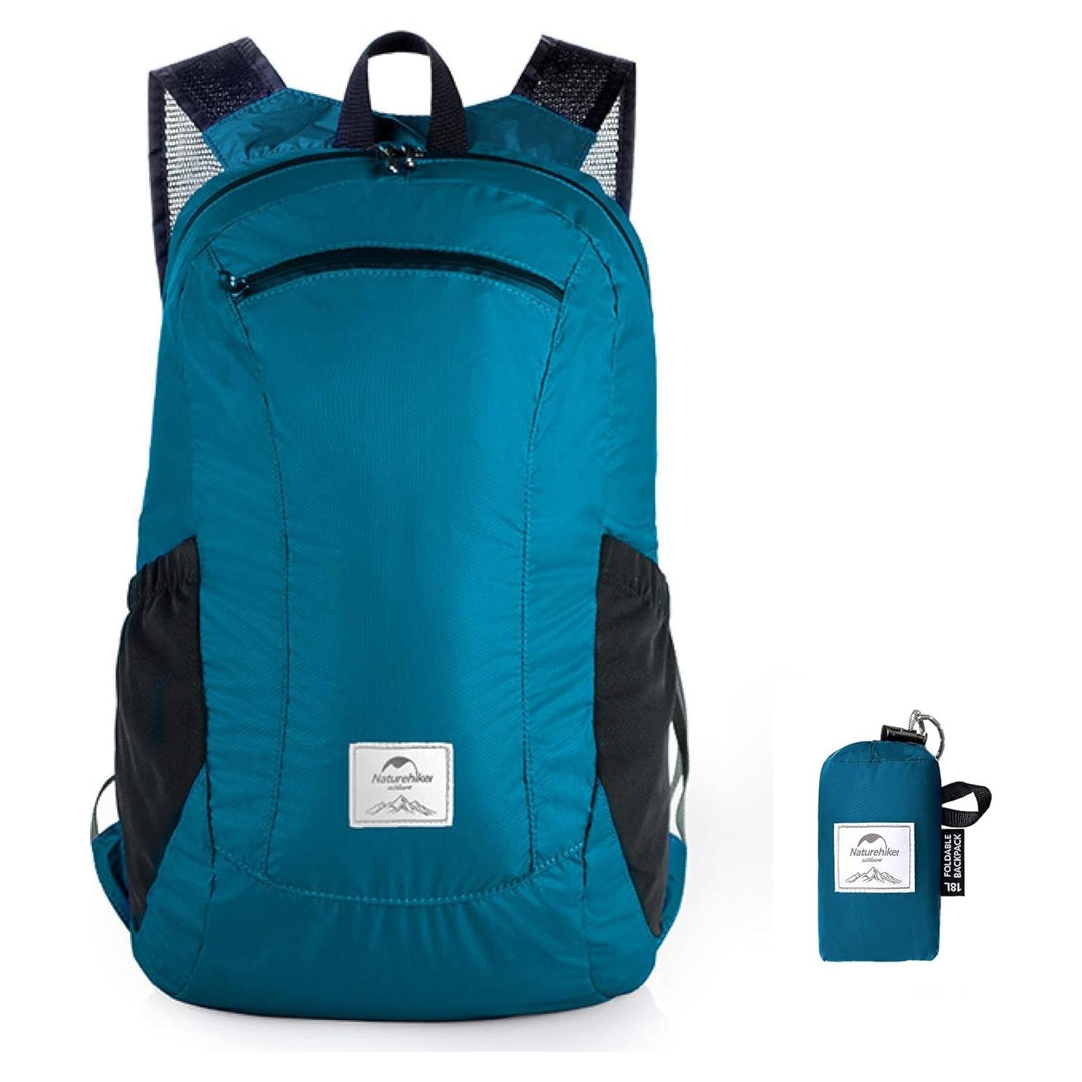 Naturehike 18L Hiking Daypack, Lightweight Packable Backpack for Travel, Airplane Travel Small Backpack for Adults (Indigo)