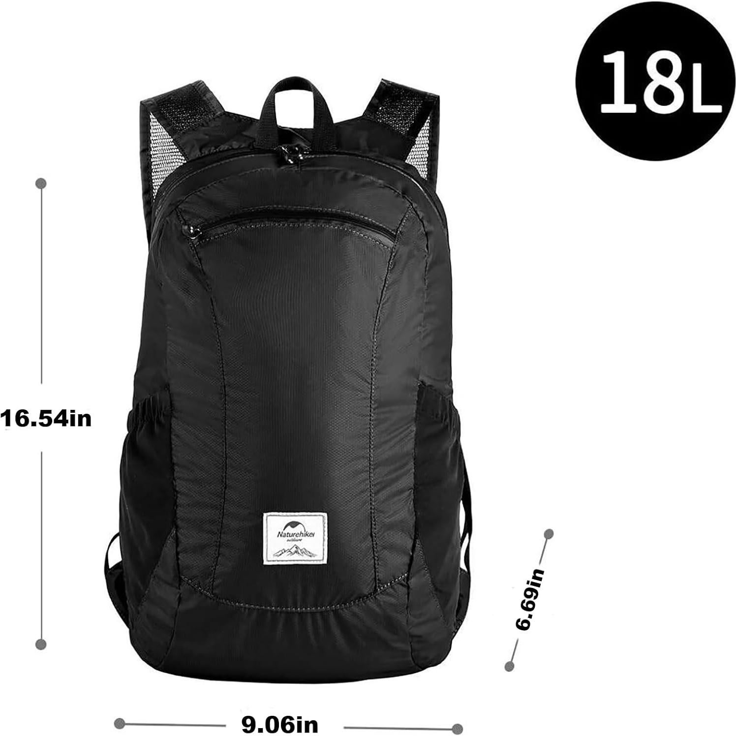 Naturehike 18L Hiking Daypack, Lightweight Packable Backpack for Travel, Airplane Travel Small Backpack for Adults (Indigo)