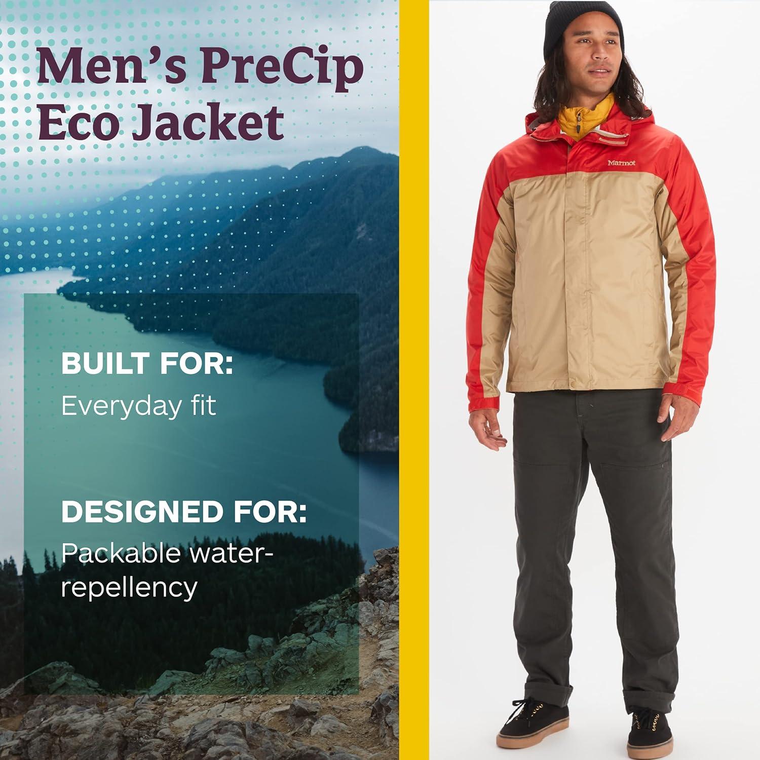 Chaqueta de Lluvia Impermeable Marmot PreCip Eco Hombre - Ligera y Transpirable