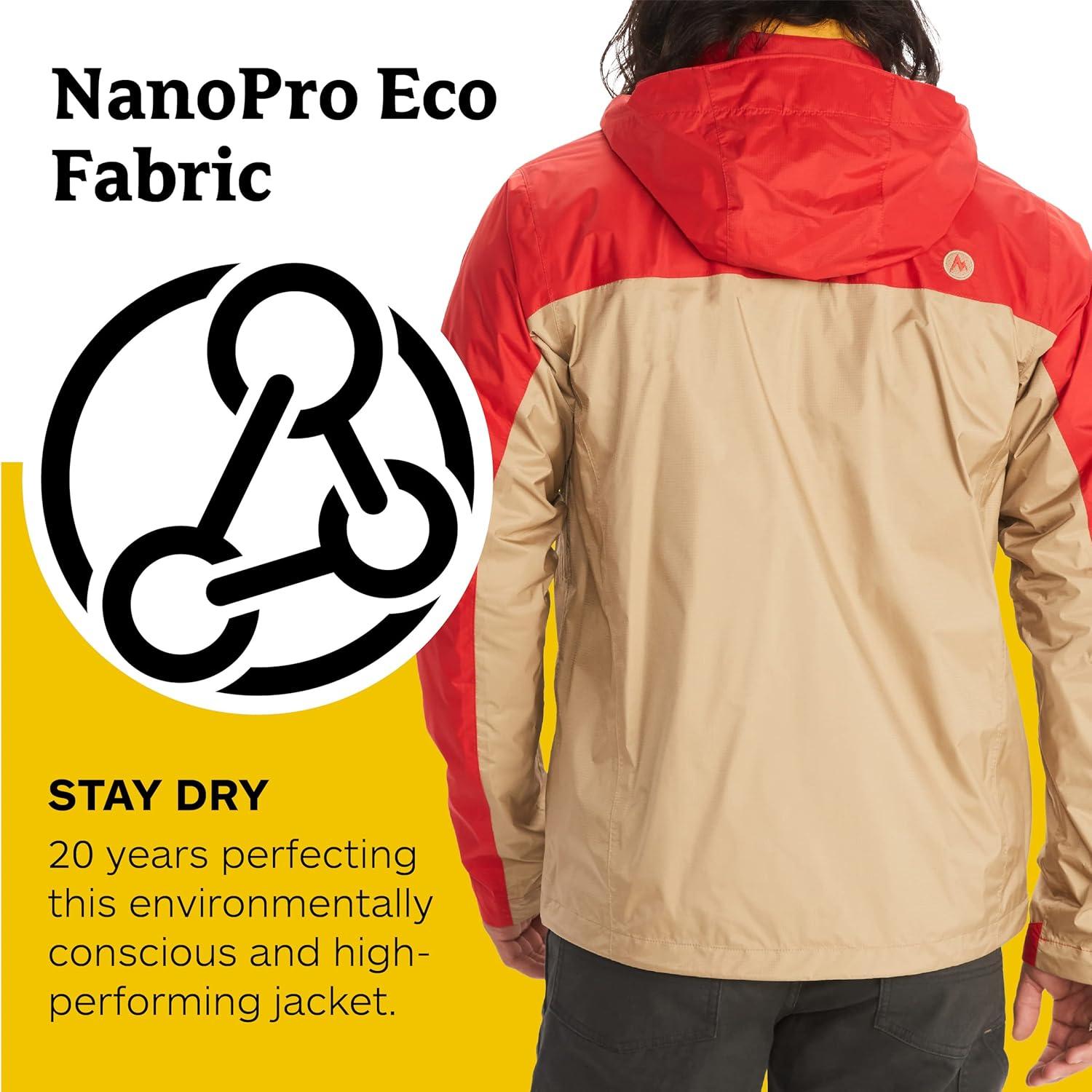 Chaqueta de Lluvia Impermeable Marmot PreCip Eco Hombre - Ligera y Transpirable