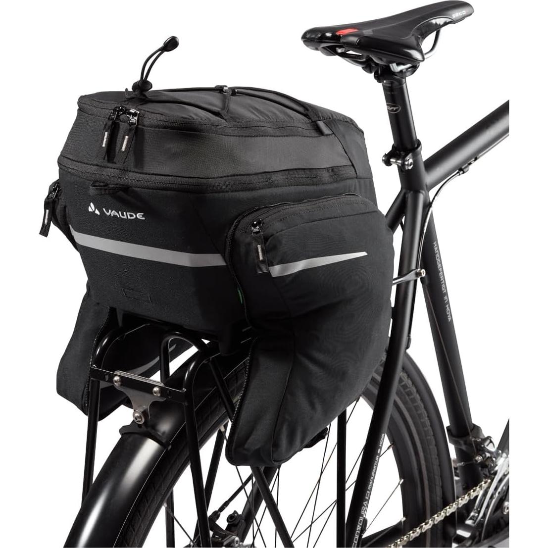VAUDE Unisex's Silkroad Plus (UniKlip) Bike Backpack, Black, one Size