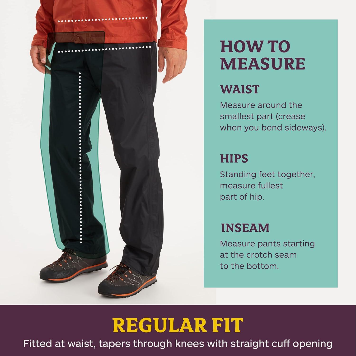 Pantalón de Lluvia MARMOT PreCip Eco Full Zip Hombre XL