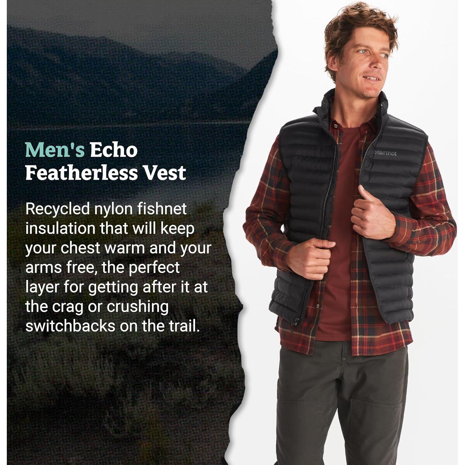 Chaleco sin Plumas Marmot M13204 para Hombres - XX-Large Negro