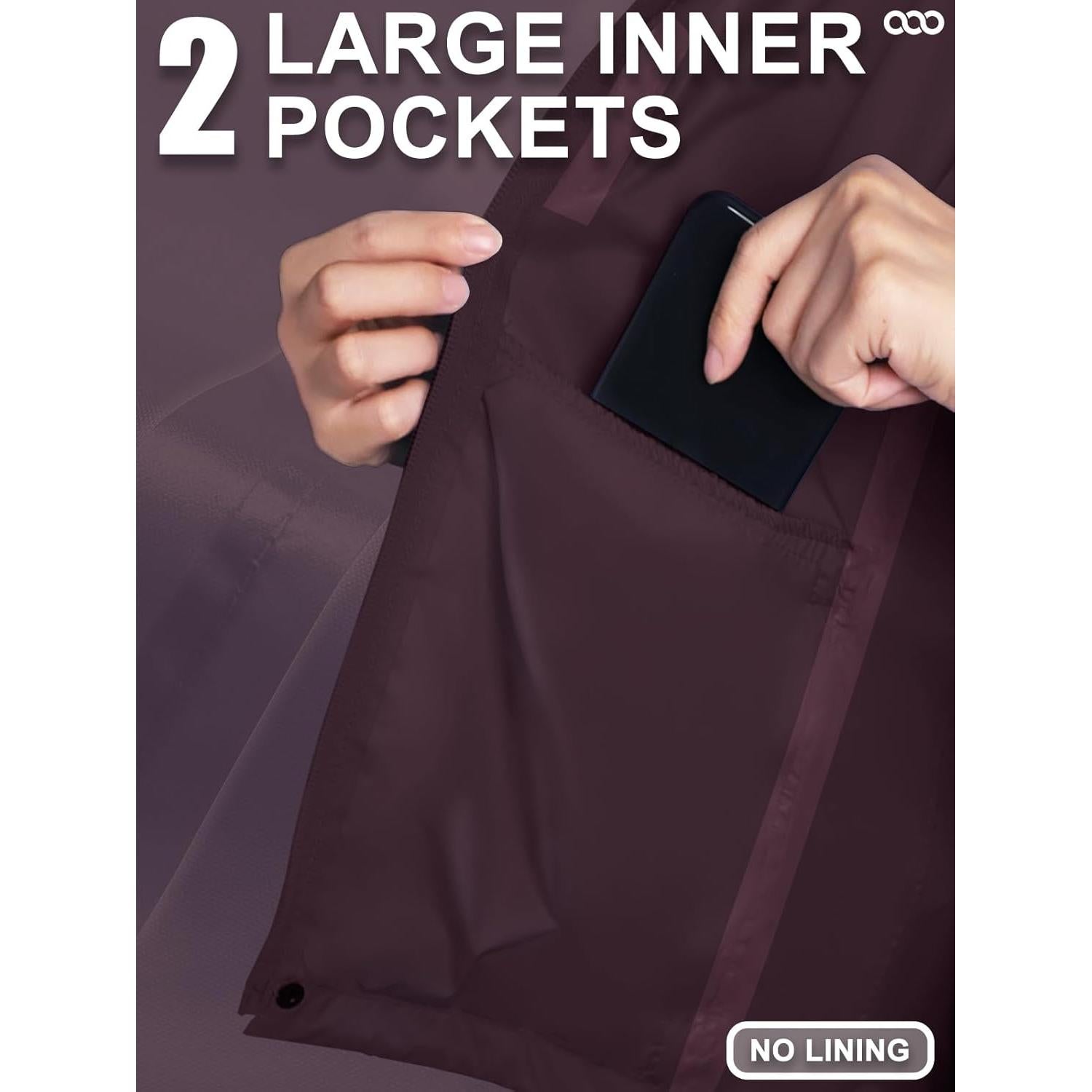 Chaqueta de Lluvia Impermeable 33,000ft para Mujeres Plegable