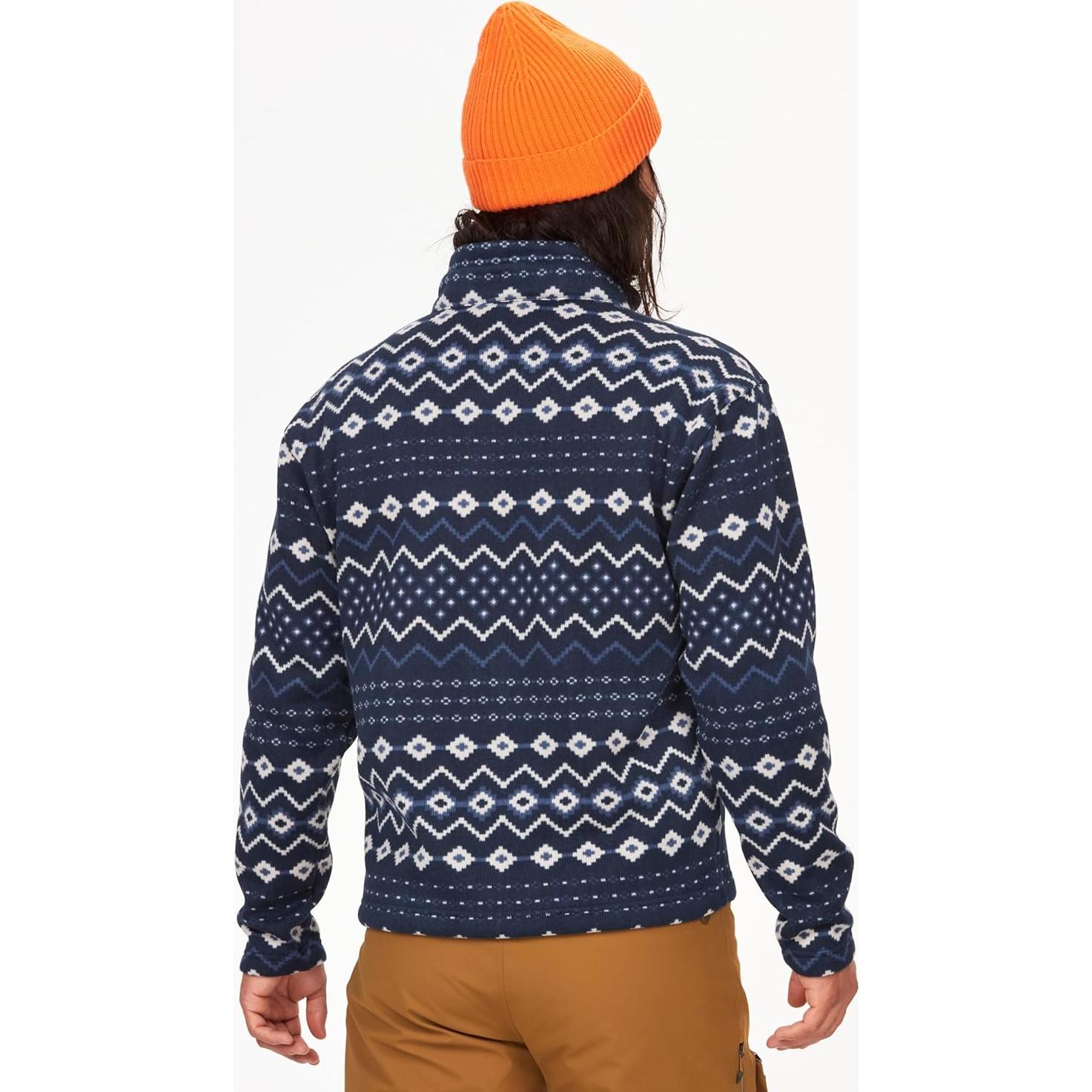 Chaqueta Hombre Marmot Drop Line 1/2 Zip Talla Grande Azul