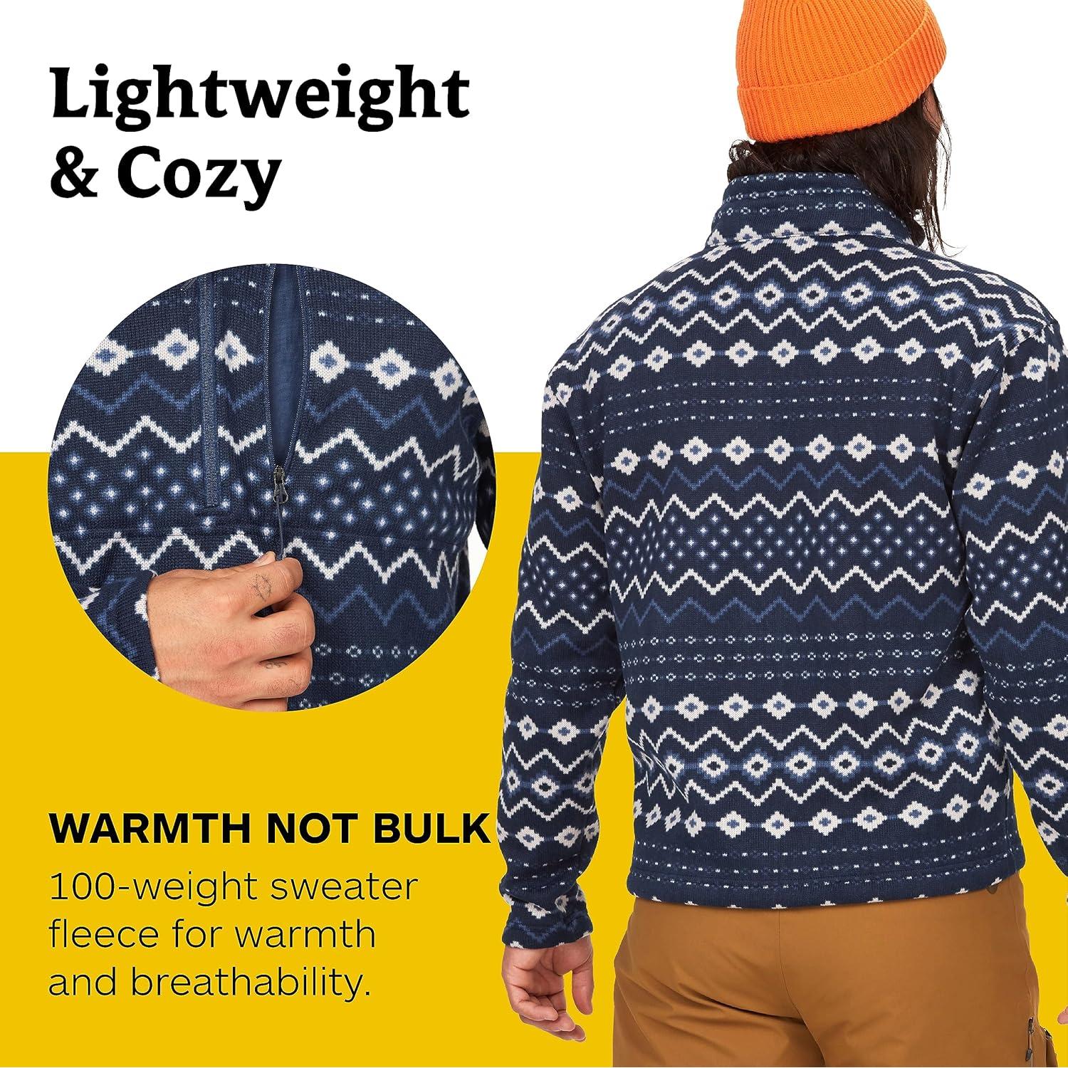 Chaqueta Hombre Marmot Drop Line 1/2 Zip Talla Grande Azul