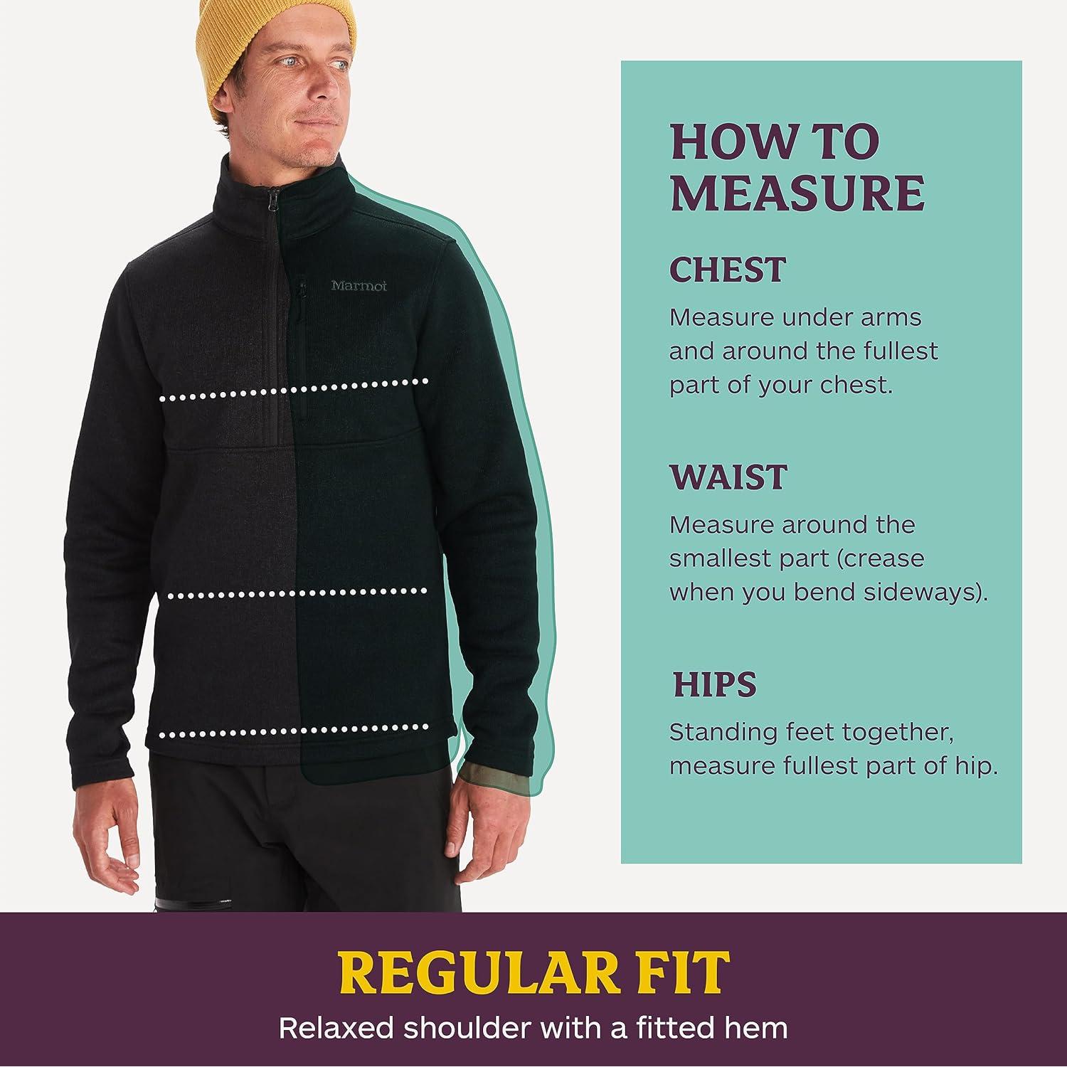 Chaqueta Hombre Marmot Drop Line 1/2 Zip Talla Grande Azul