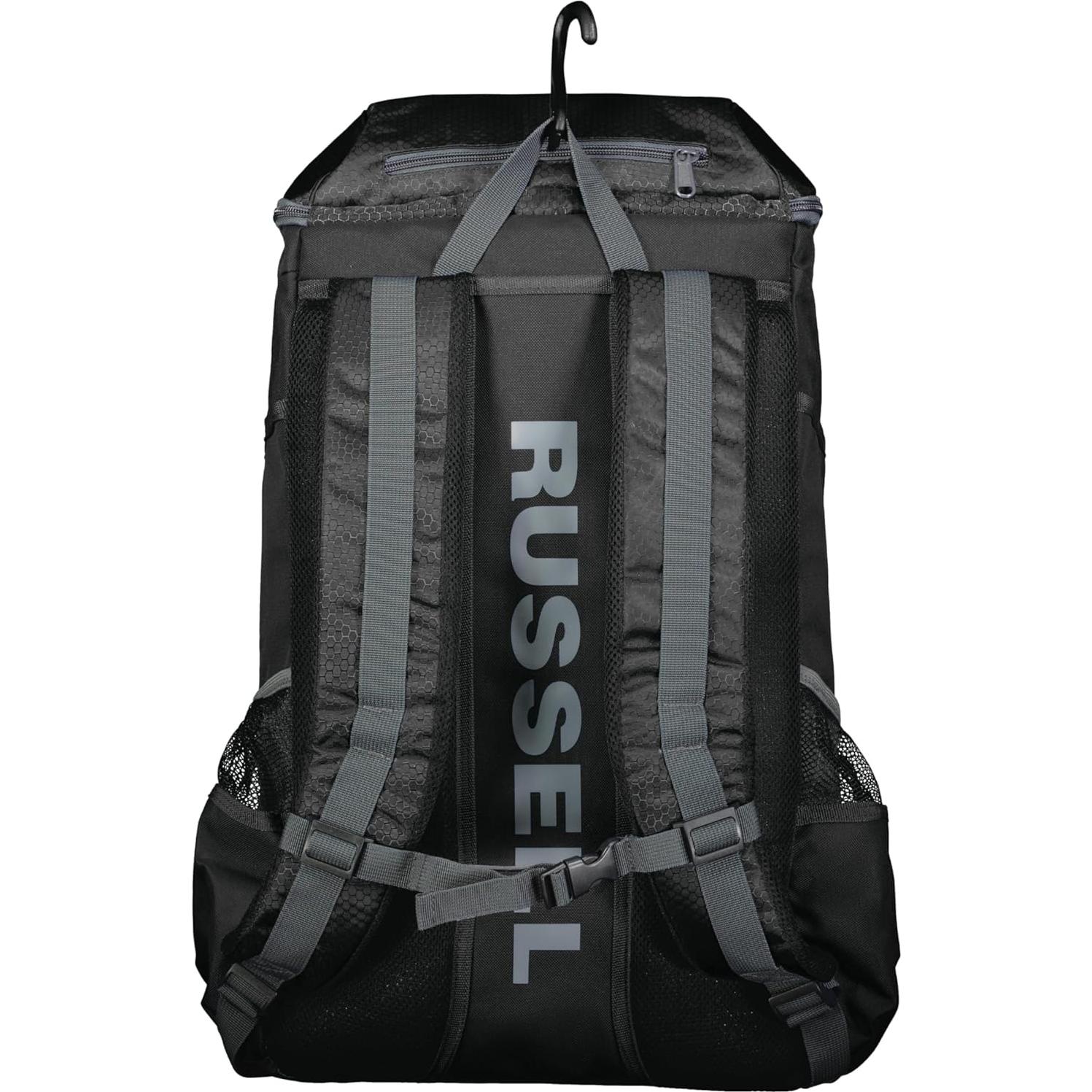 Mochila Deportiva Russell Athletic Diamond Gear Negra 21L