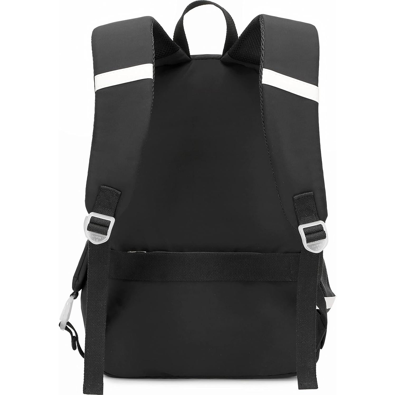 School Backpack for Girls Laptop Backpack Cute Bookbag Kawaii School Bag Anime College Backpack for Teens Girls Student (Black)