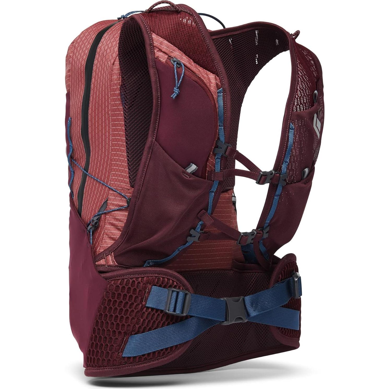 Black Diamond Womens Pursuit 15 Liter Backpack for Outdoor Adventure, Cherrywood-Ink Blue, Large