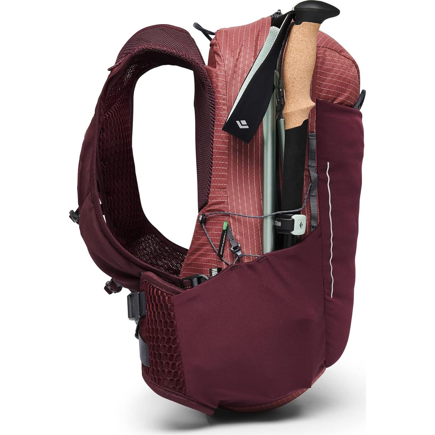 Black Diamond Womens Pursuit 15 Liter Backpack for Outdoor Adventure, Cherrywood-Ink Blue, Large