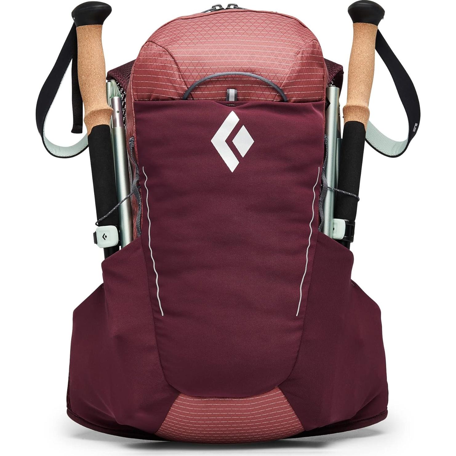 Black Diamond Womens Pursuit 15 Liter Backpack for Outdoor Adventure, Cherrywood-Ink Blue, Large