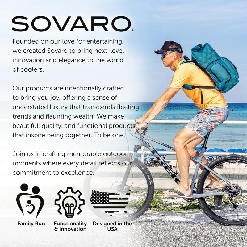 Mochila Enfriadora Aislada Sovaro Lennox 20 Qt Negra