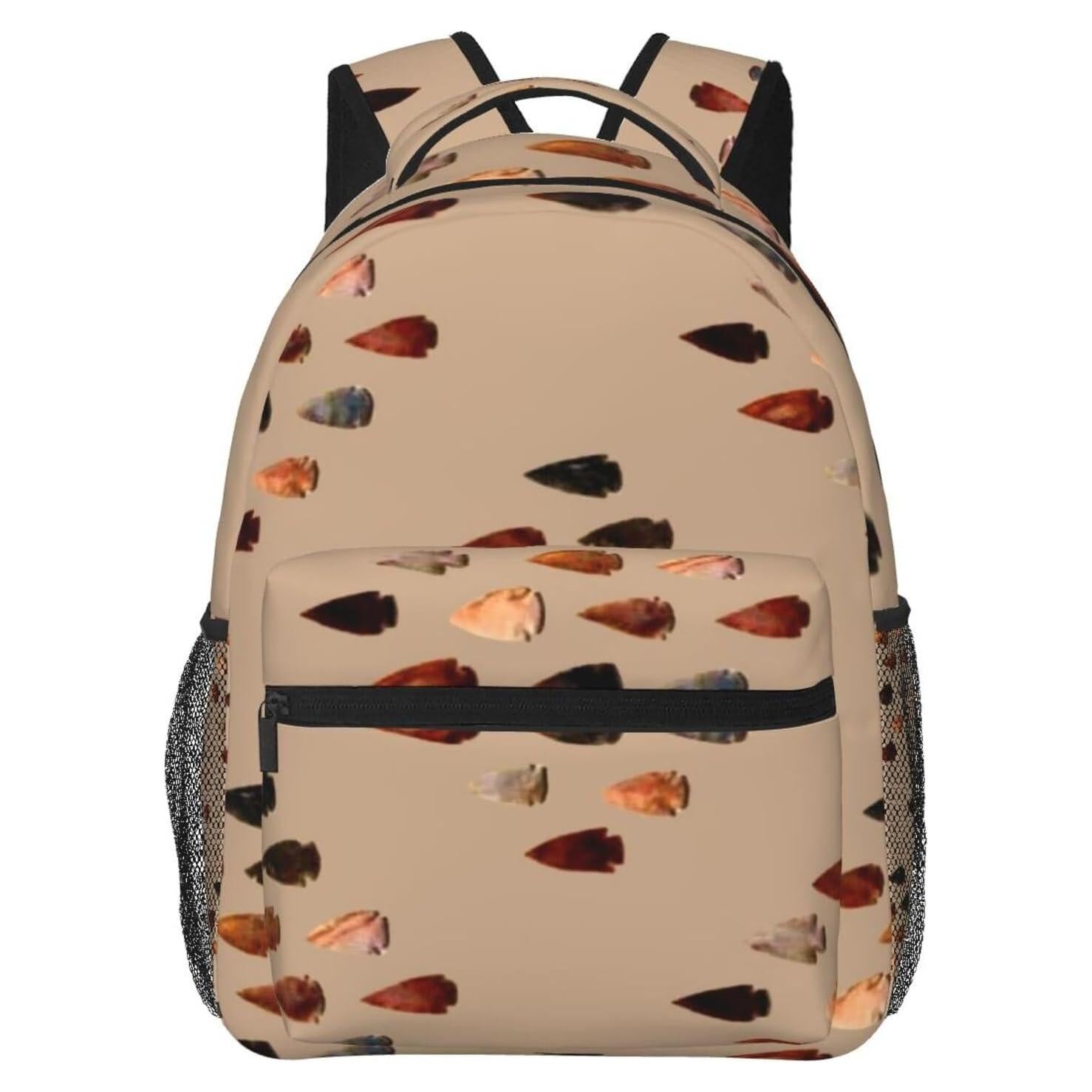 Arrowheads Diamond Personalized Backpack 16 In Backpacks for Men Women Travel Backpack for Hiking Camping