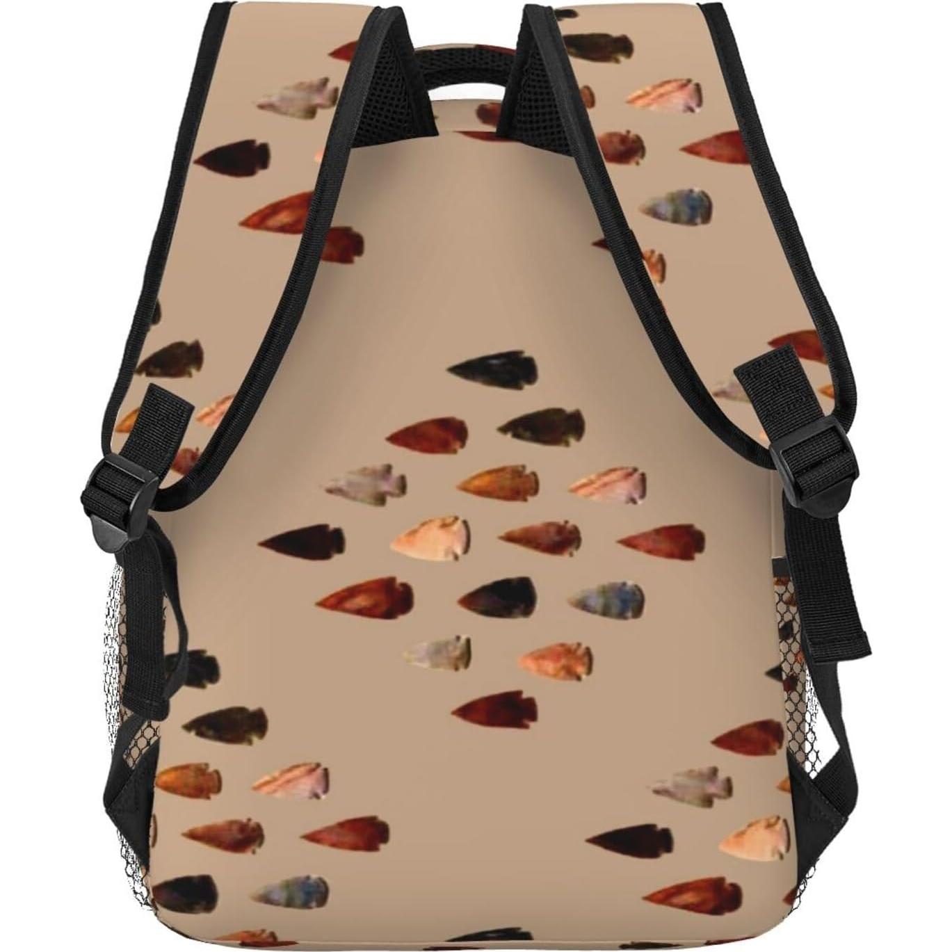 Arrowheads Diamond Personalized Backpack 16 In Backpacks for Men Women Travel Backpack for Hiking Camping