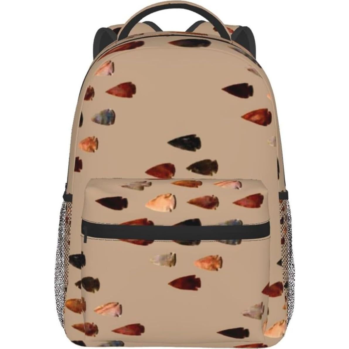 Arrowheads Diamond Personalized Backpack 16 In Backpacks for Men Women Travel Backpack for Hiking Camping