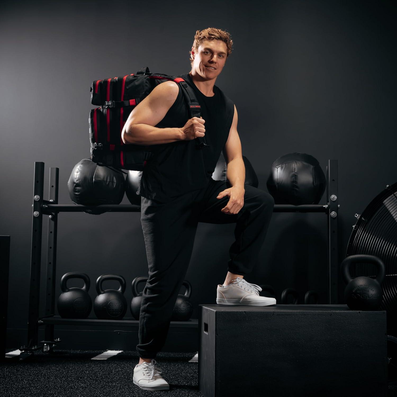 Mochila WOLFpak 45L Impermeable para Camping y Gimnasio