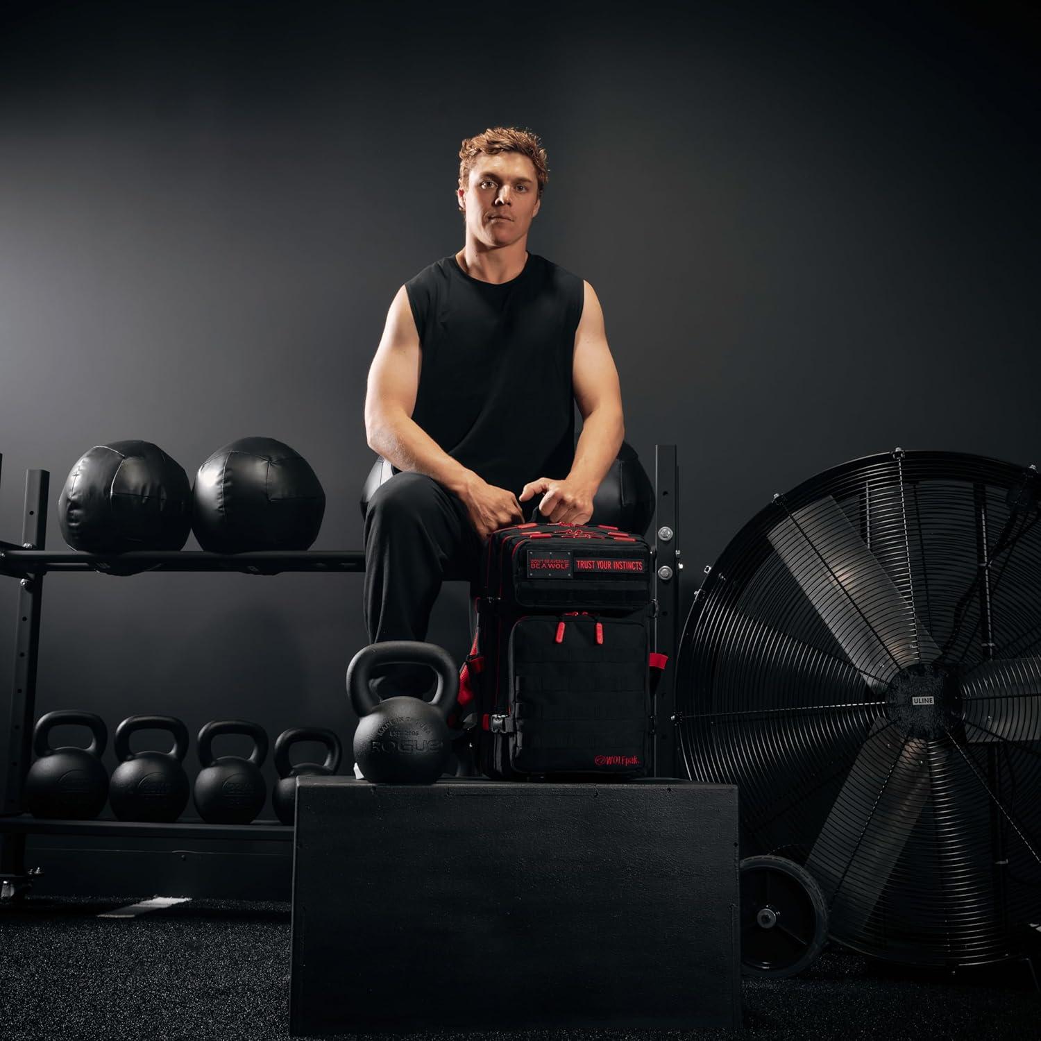 Mochila WOLFpak 45L Impermeable para Camping y Gimnasio