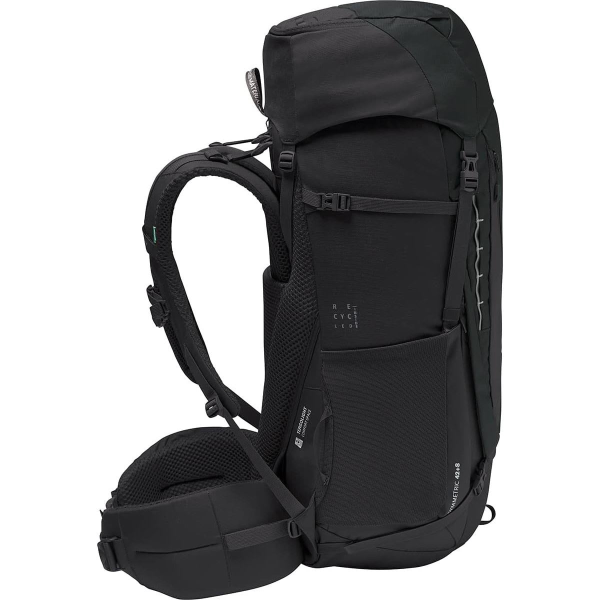 Mochila de Trekking VAUDE 50L Negra Unisex Ajustable