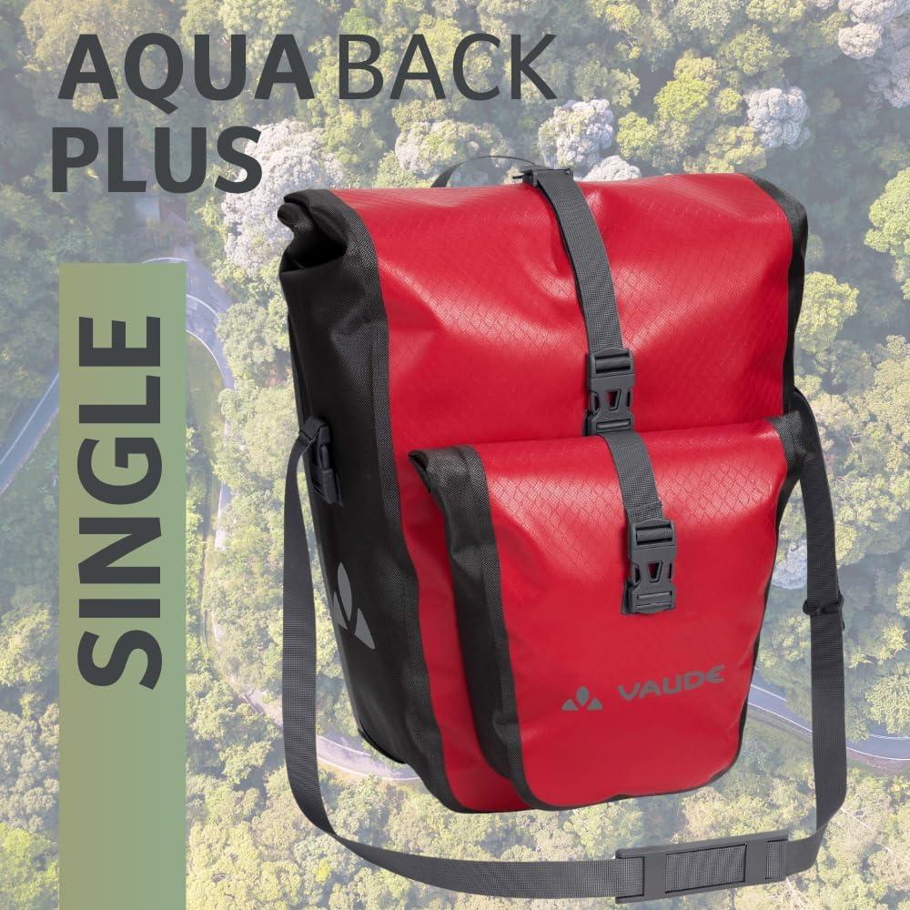 Alforja Trasera Impermeable VAUDE 25L - Lona PVC Libre - Rojo