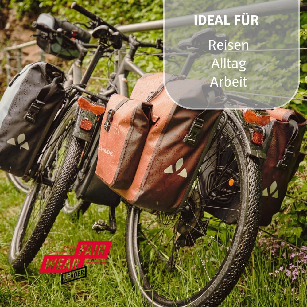 Alforja Trasera Impermeable VAUDE 25L - Lona PVC Libre - Rojo