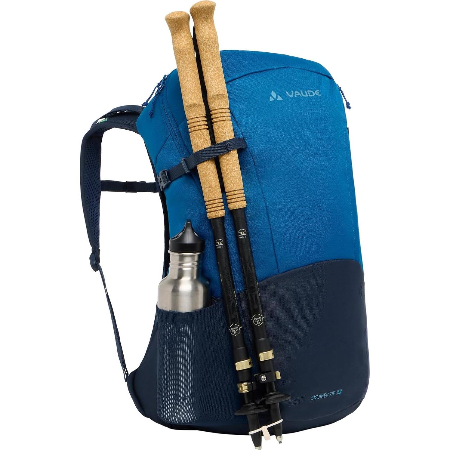 Mochila de Senderismo VAUDE Skomer Zip 22L Mujer Azul Costero