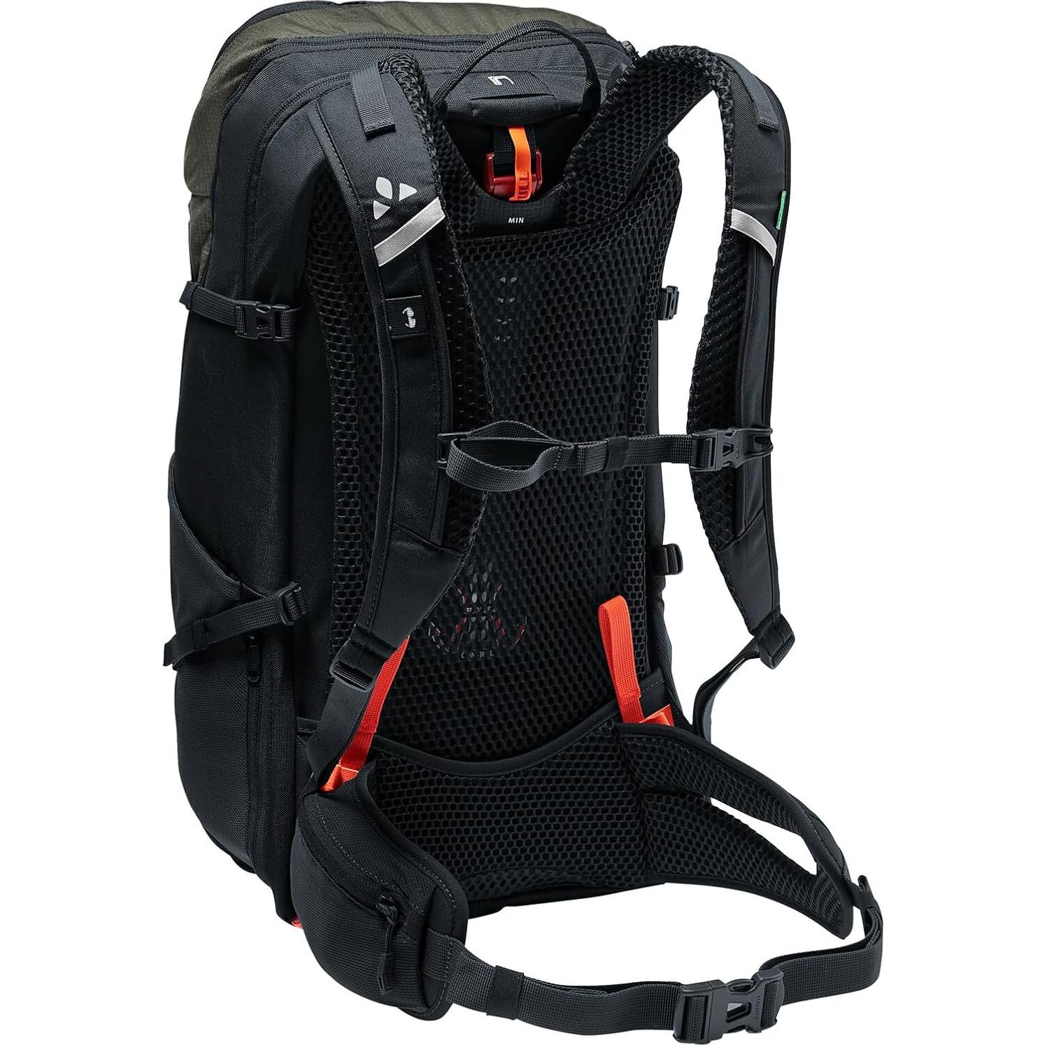 Mochila Vaude 28L Unisex Caqui con Sistema de Hidratación