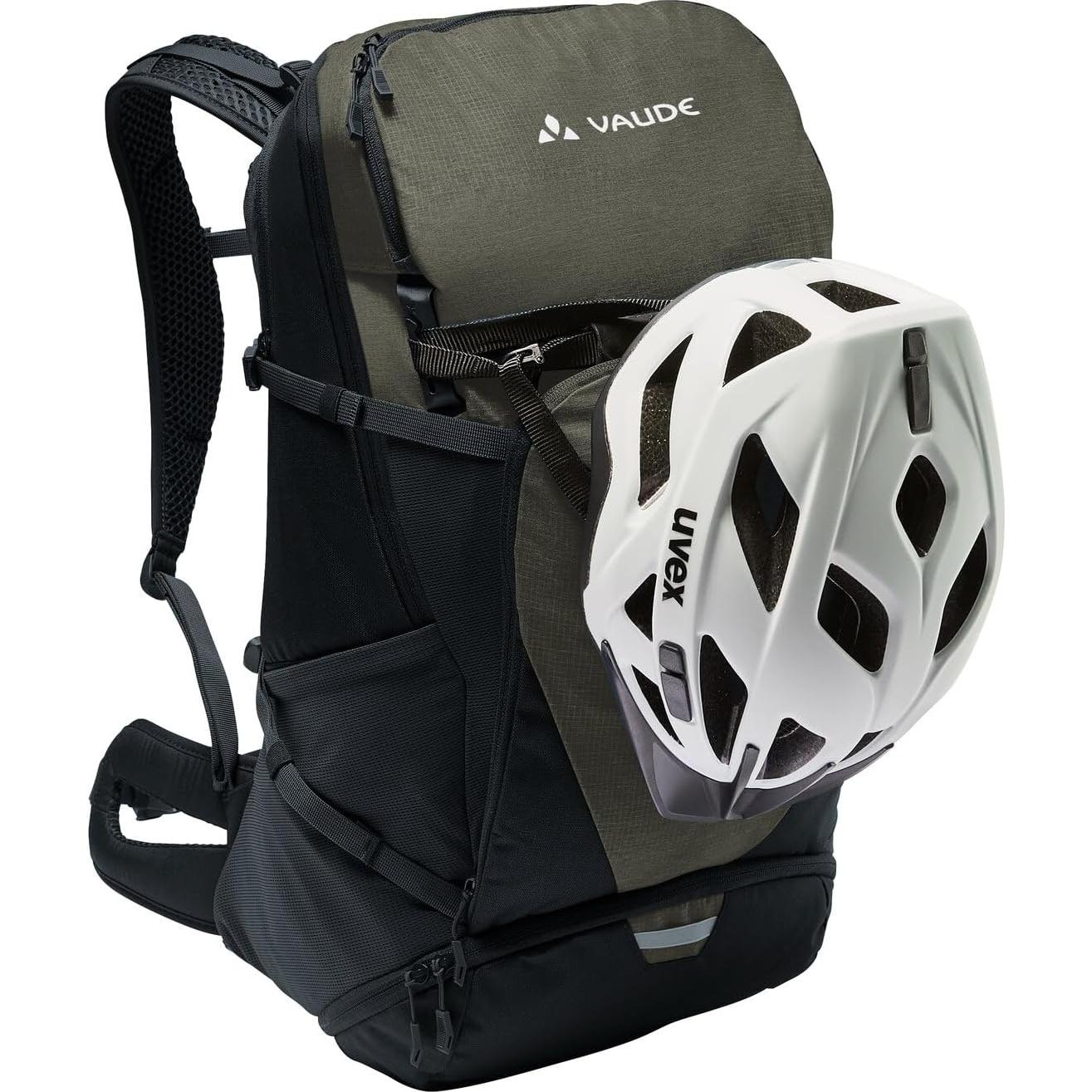 Mochila Vaude 28L Unisex Caqui con Sistema de Hidratación