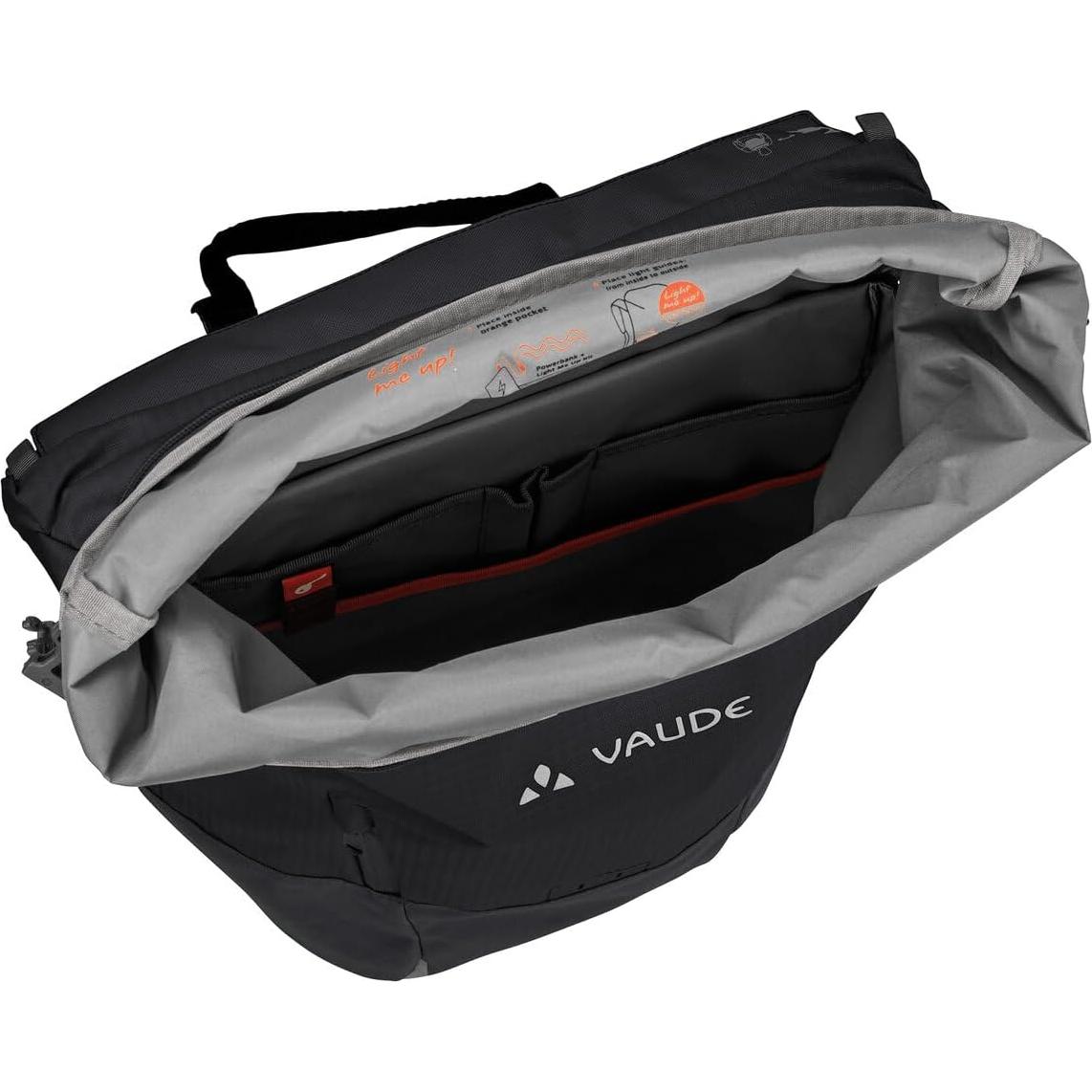Bolsa Modular para Bicicleta Vaude 2 en 1 Negro 23L