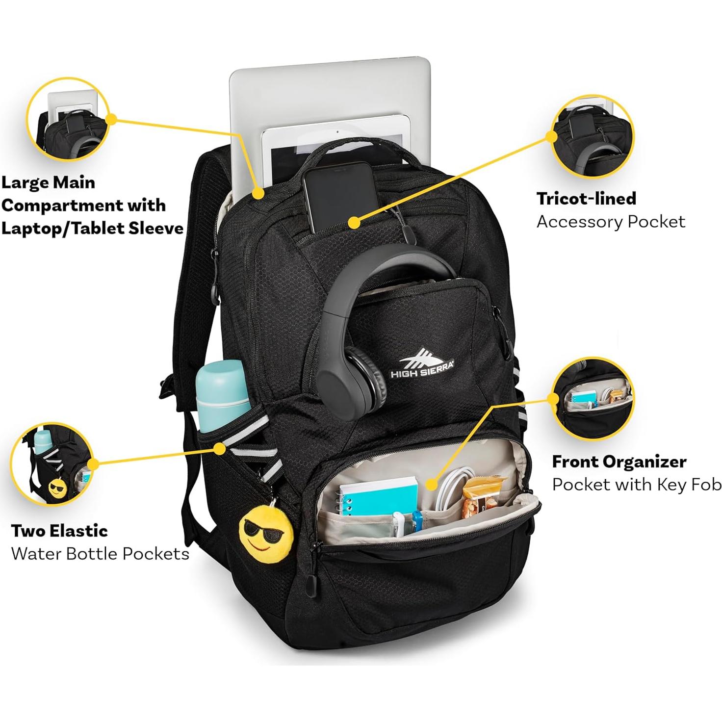 Mochila High Sierra Swoop SG Unisex 28x15x48cm Olas Azules