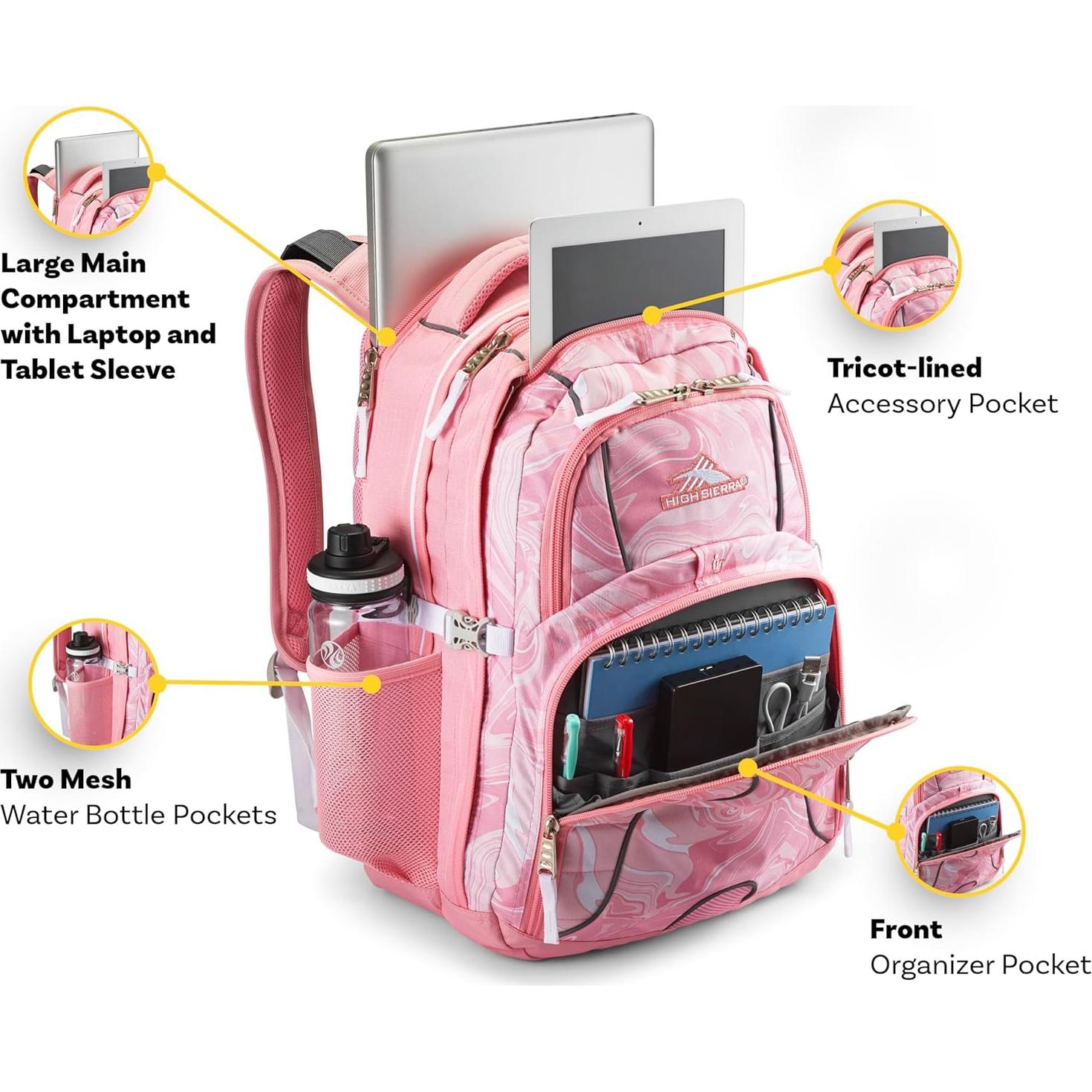 Mochila para computadora High Sierra Swerve 17" Negra