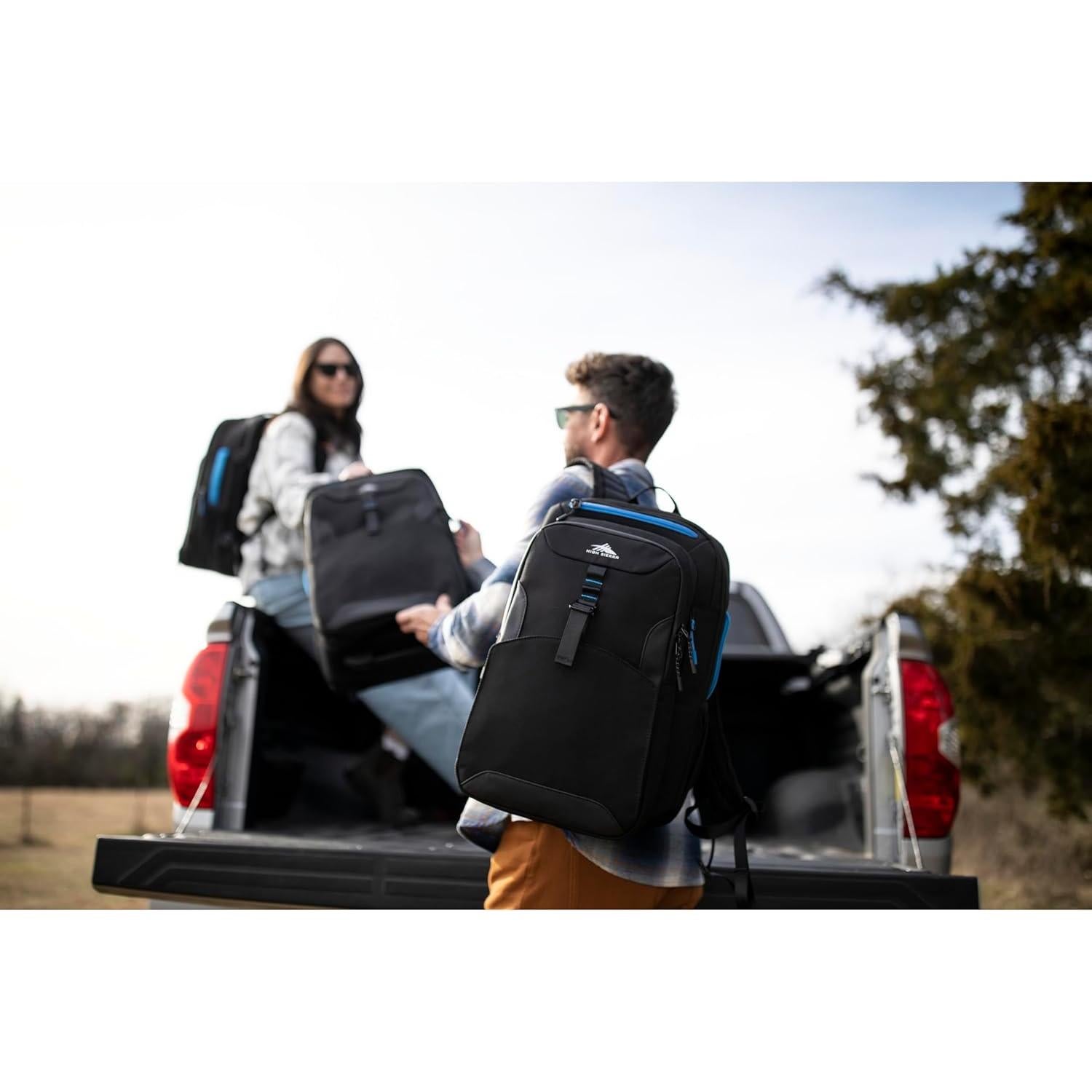 Mochila Convertible 3-en-1 High Sierra - Negro/Azul, 27L