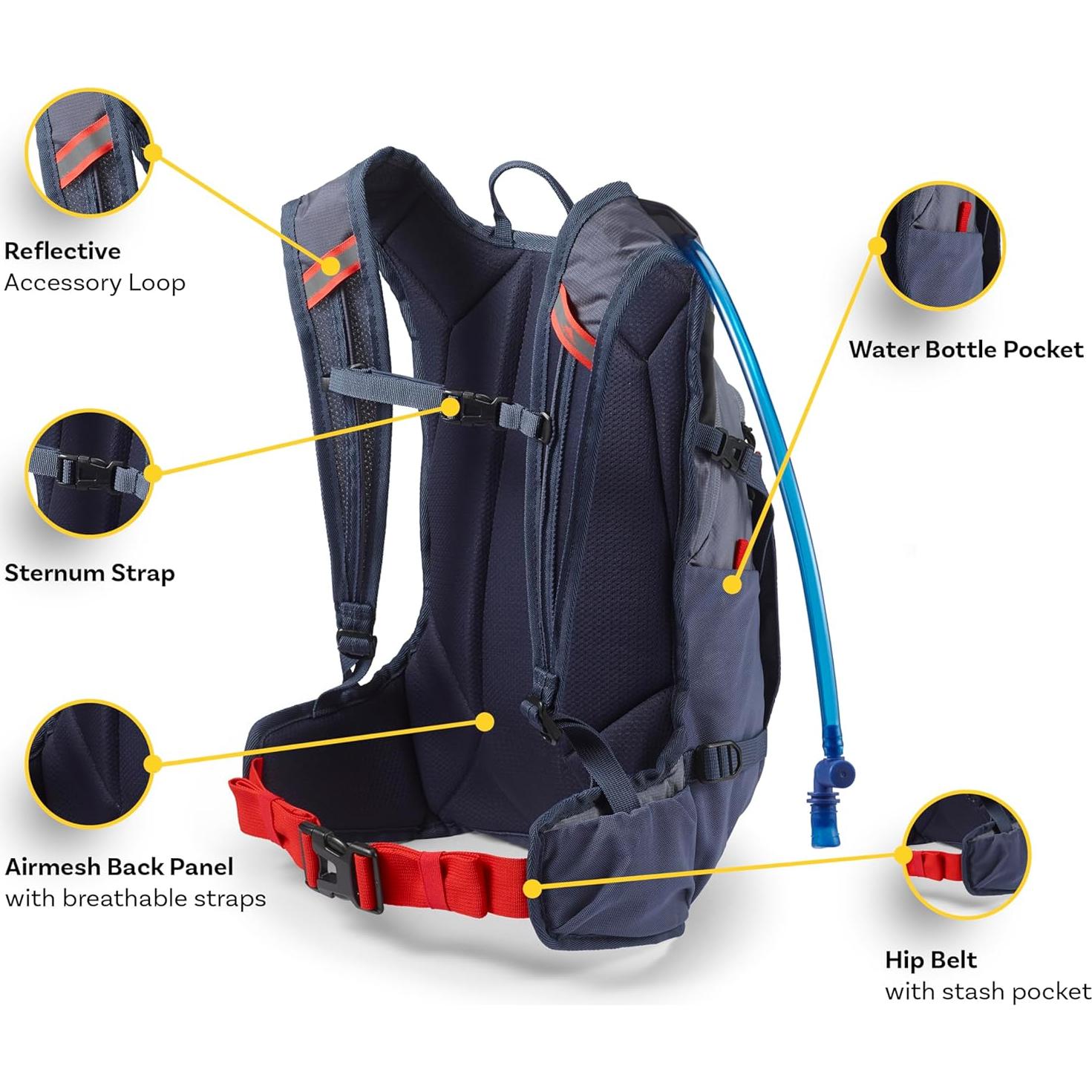 Mochila de Hidratación High Sierra Hydrahike 2.0 2L Negra