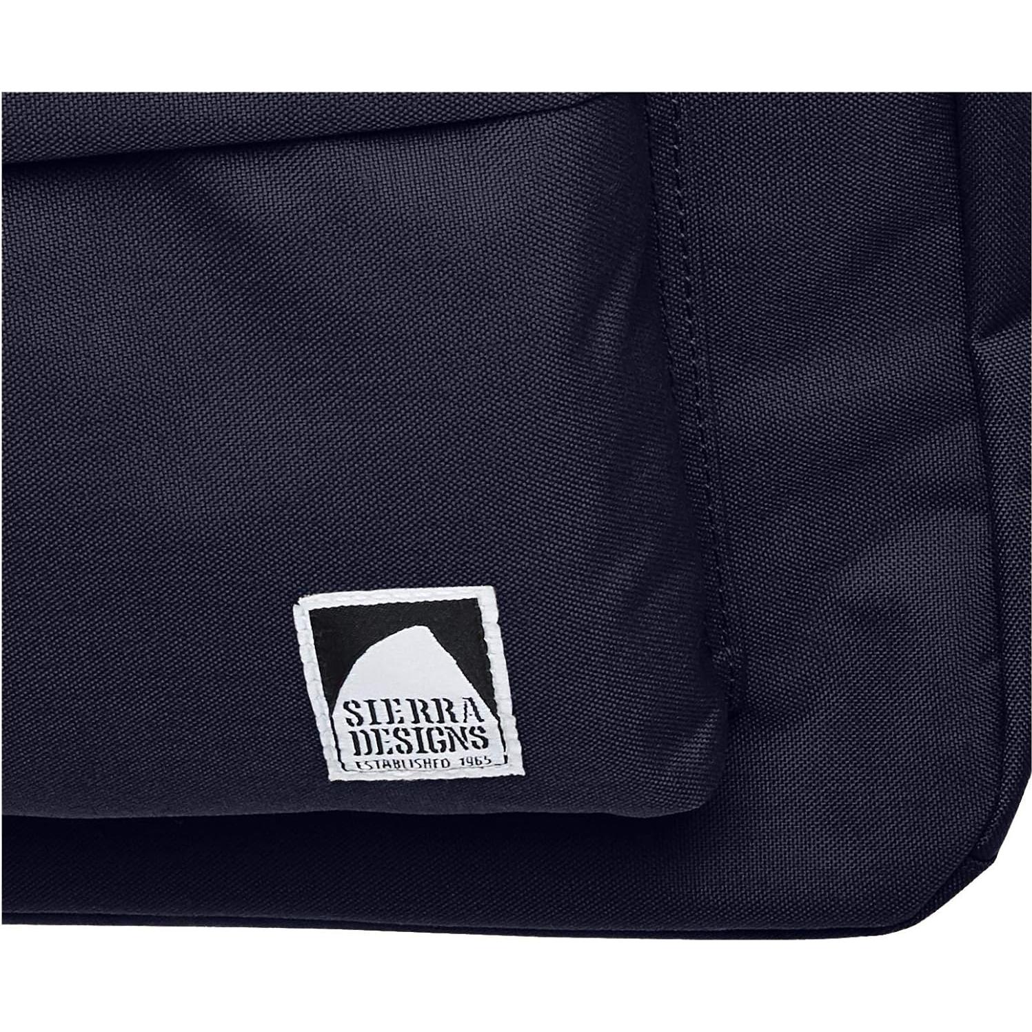 Sierra Designs Backpack, Large Capacity, A4 Storage, Lightweight, Simple, Casual, Daypack, Navy